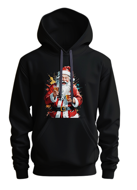 Hoodie humoristique - Santa claus with beer | Komic.ca