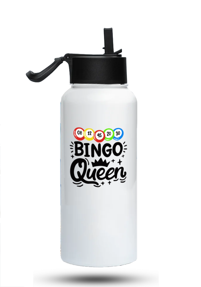 Bouteille d'eau humoristique - Bingo Queen | Komic.ca