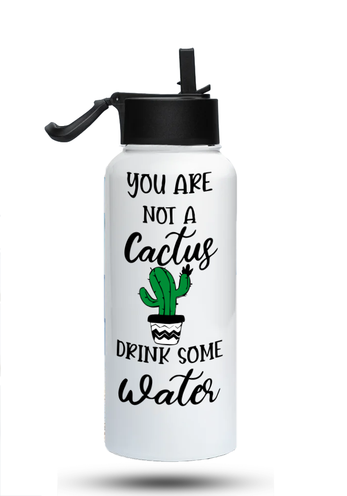 Bouteille d'eau humoristique - You are not a cactus, drink more water| Komic.ca
