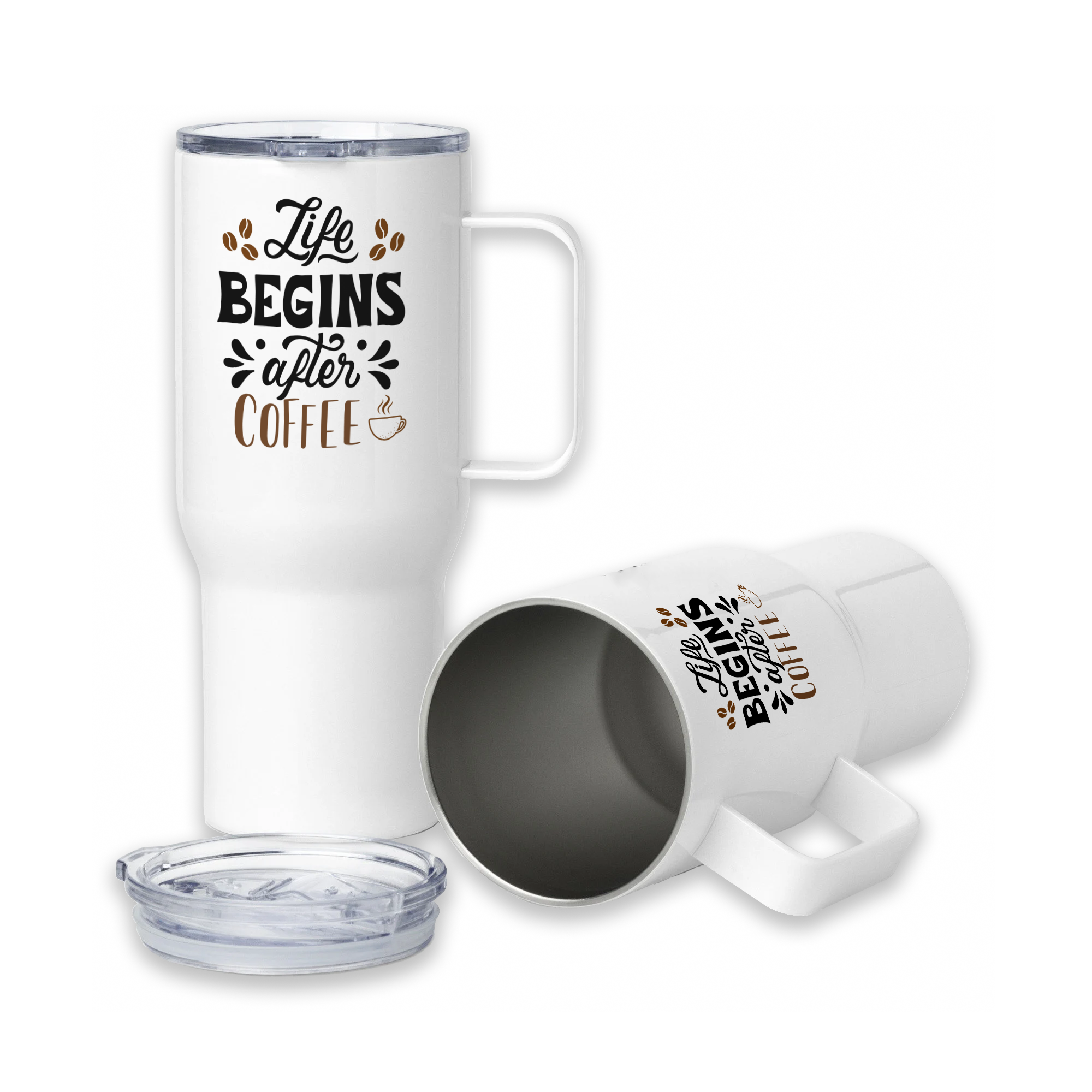 Tasse/Mug Humoristique - Life begins after coffee | Komic.ca