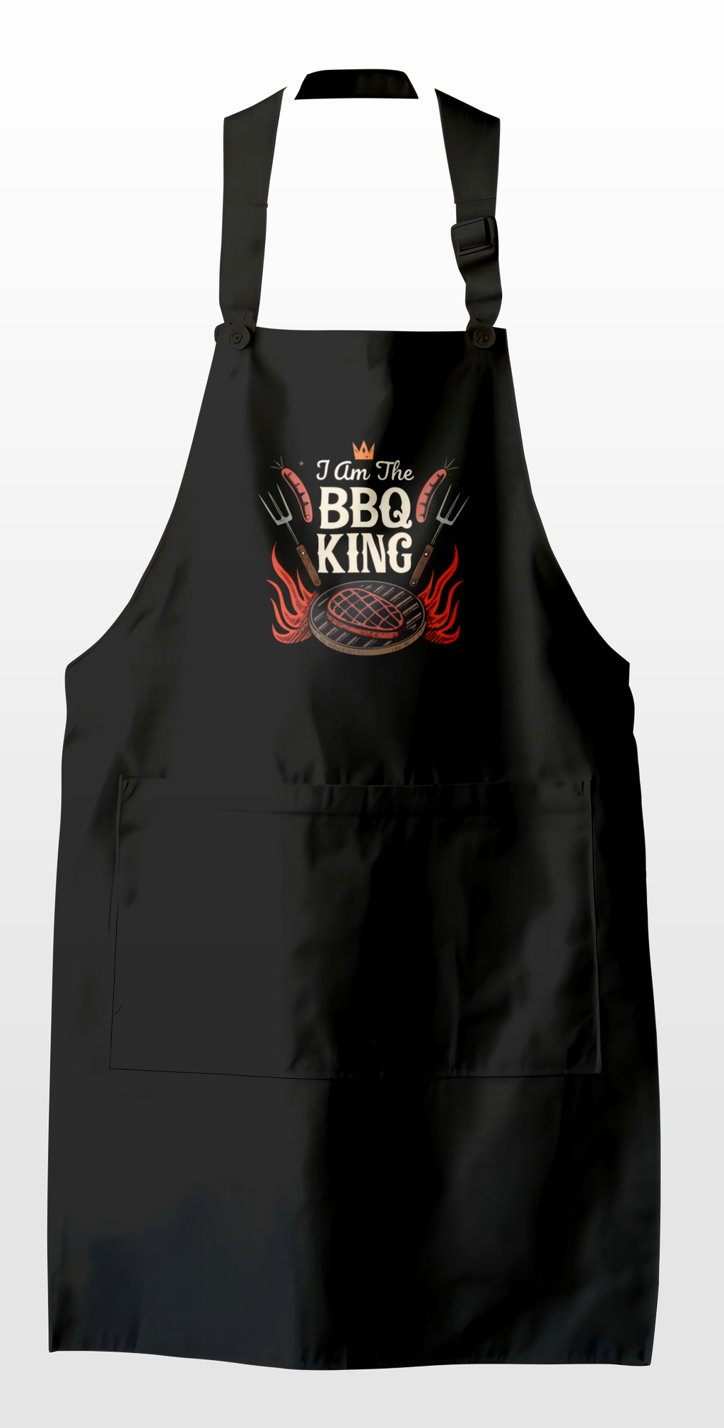 Tablier humoristique - I am the BBQ King | Komic.ca