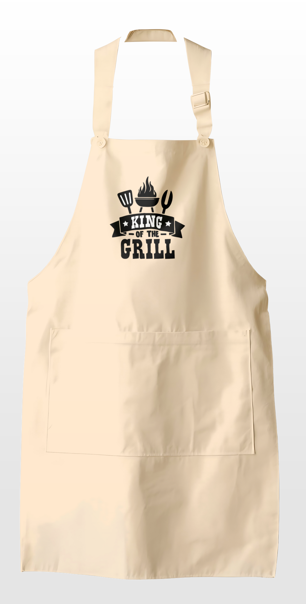 Tablier coton humoristique - King of the grill | Komic