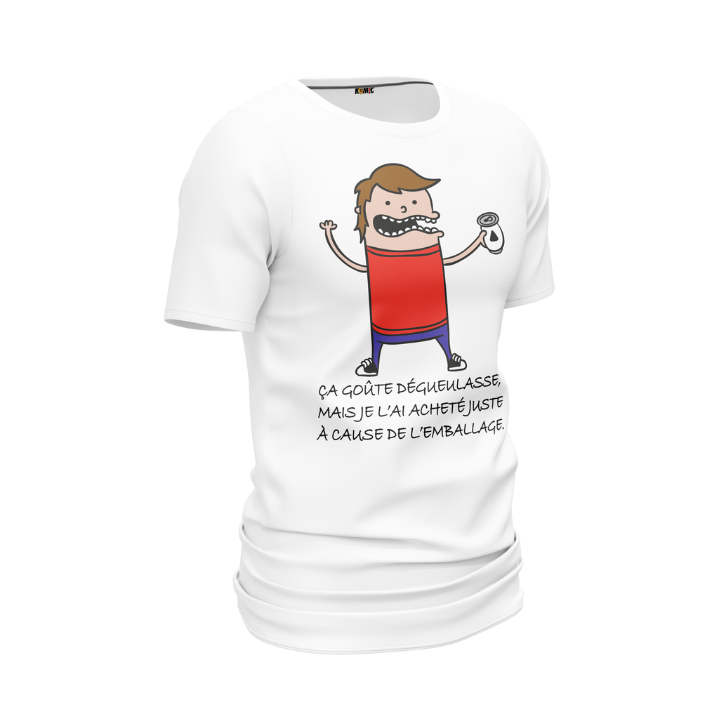 T-shirt humoristique - Ça goûte dégueulasse mais... | Komic