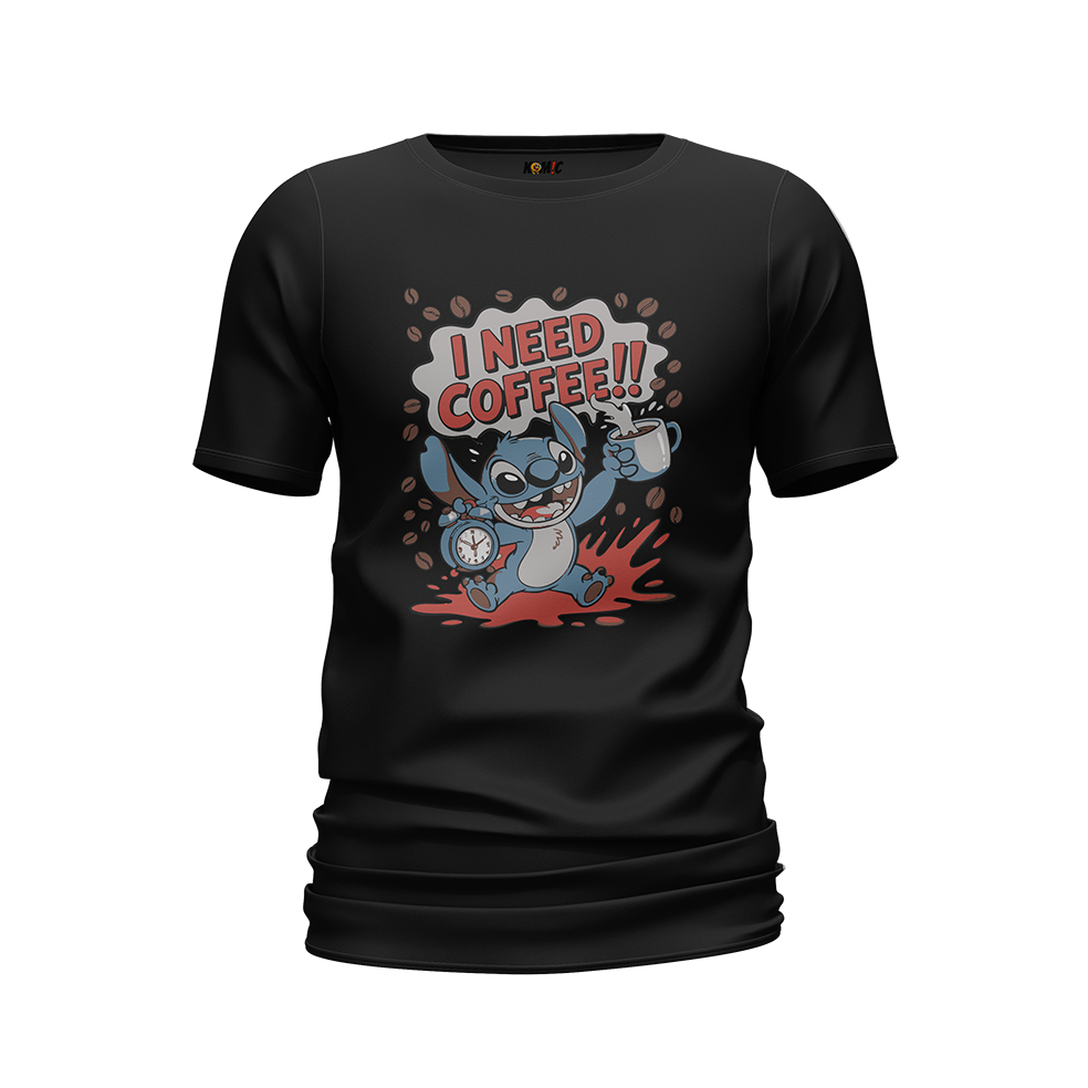 T-Shirt unisexe humoristique - I need coffee | Komic