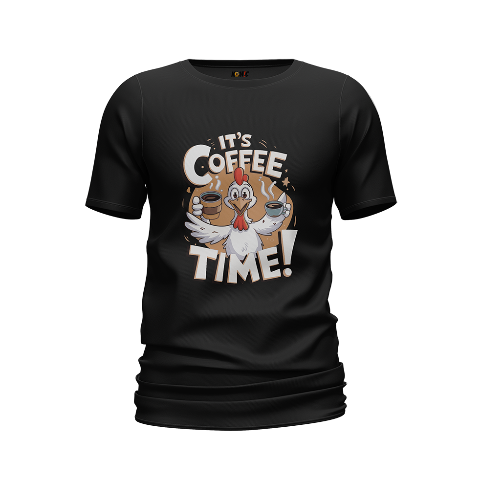 T-Shirt unisexe humoristique - It's coffee time | Komic