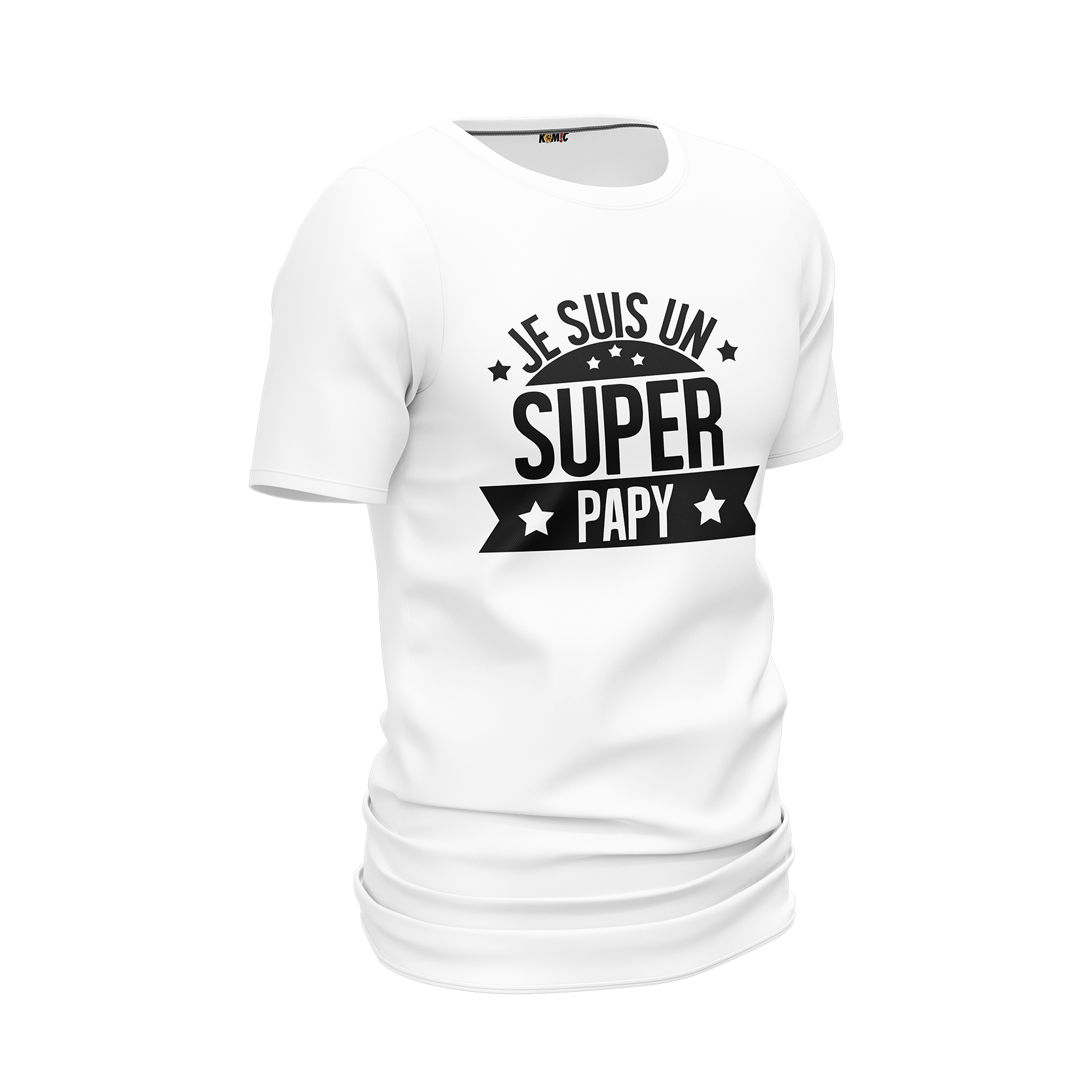 T-Shirt unisexe humoristique - Je suis un super papy | Komic