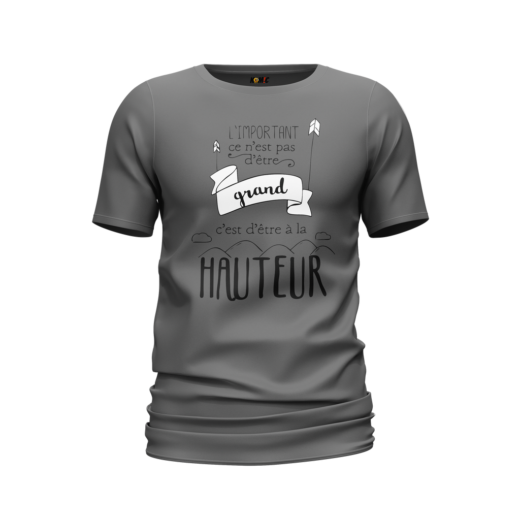 T-Shirt unisexe humoristique - L'important ce n'est pas d'être grand... | Komic
