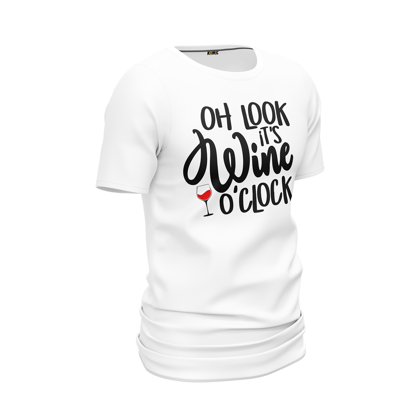 T-Shirt humoristique - Oh look, it's WINE o'clock | Komic