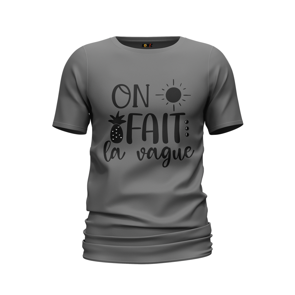 T-Shirt unisexe humoristique - On fait la vague | Komic