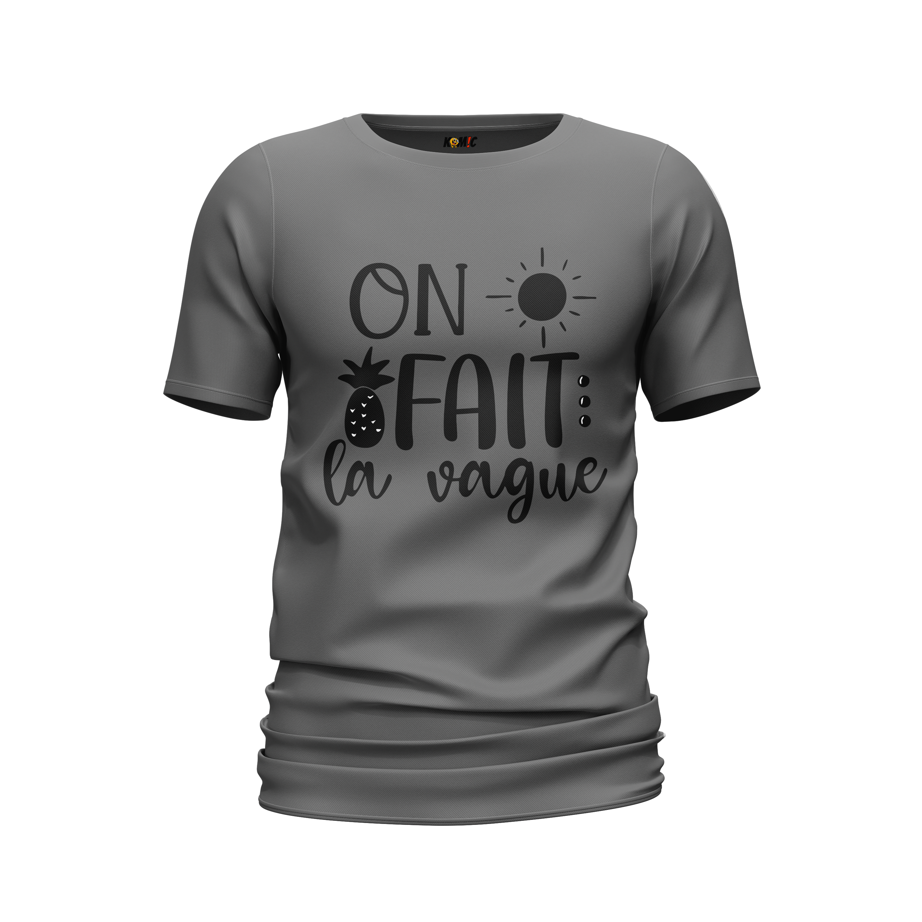 T-Shirt unisexe humoristique - On fait la vague | Komic