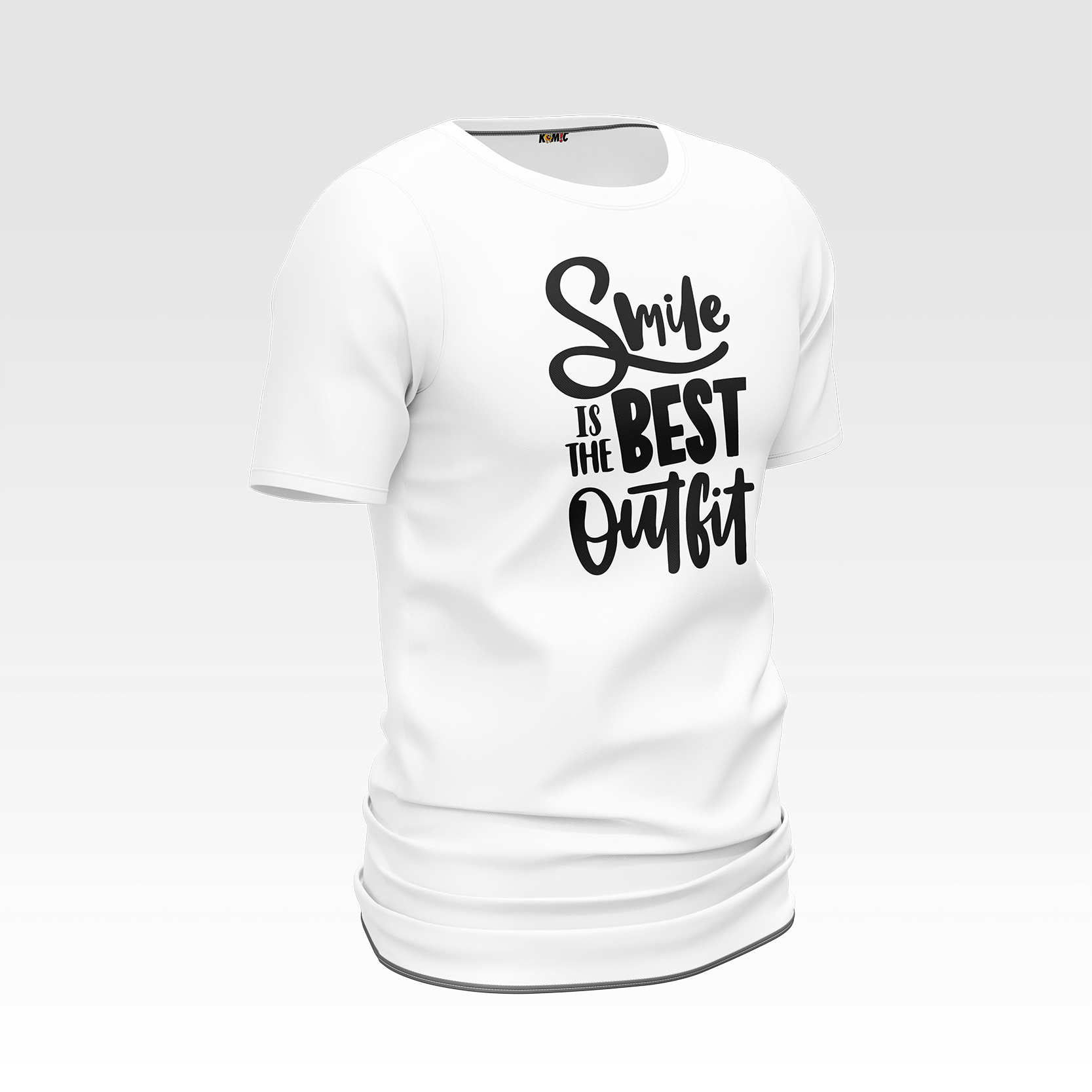 T-Shirt humoristique - Smile is the best outfit | Komic