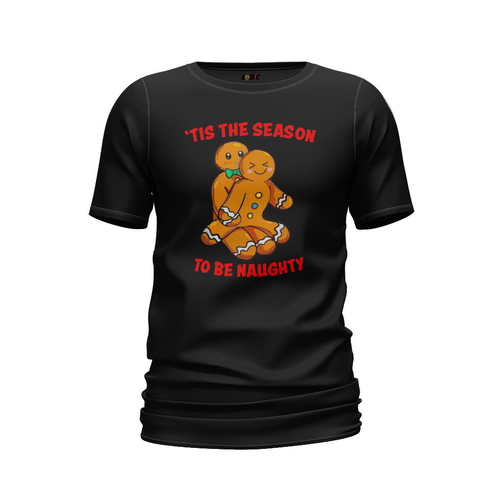 T-Shirt humoristique - Tis the season to be naughty | Komic.ca