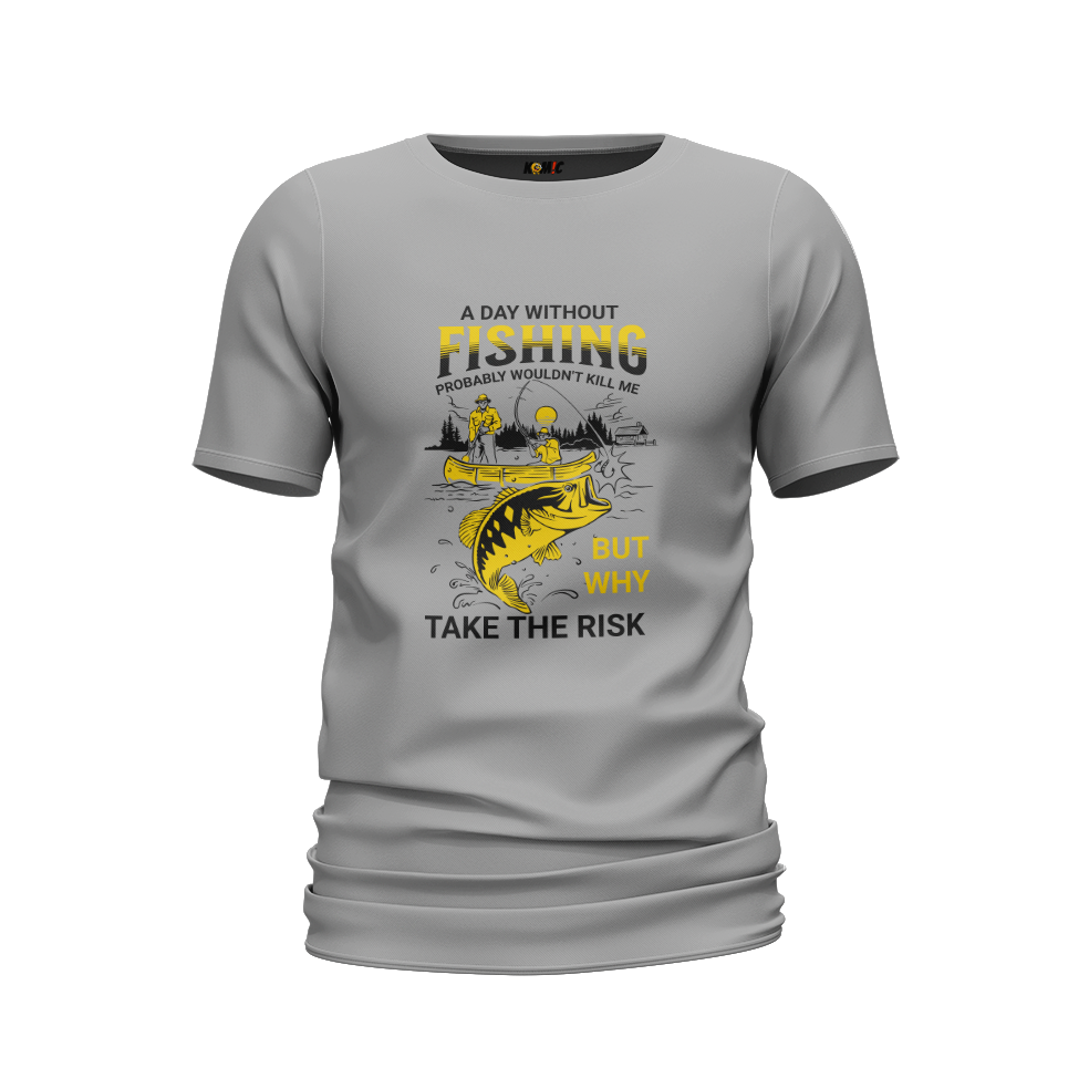 T-Shirt humoristique - A day without fishing | Komic.ca