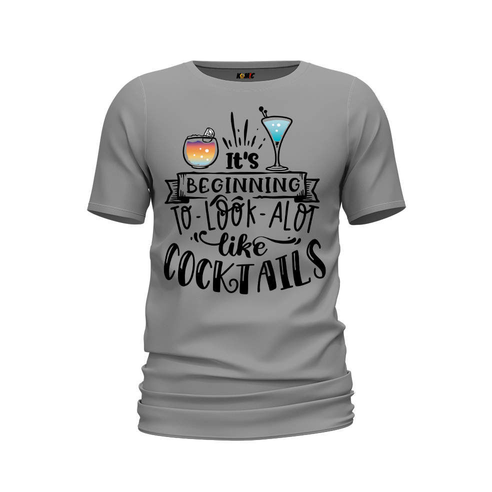 T-Shirt humour - It's beginning to look alot like cocktails | Komic.ca