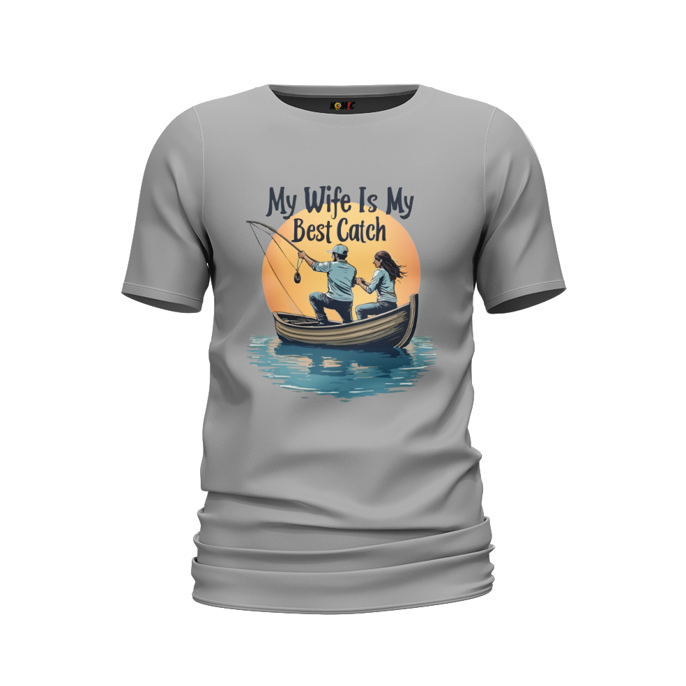 T-shirt humoristique - My wife is my best catch | Komic.ca