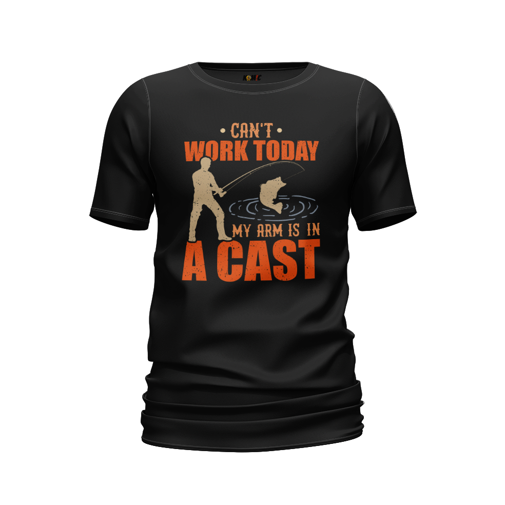 T-Shirt humoristique - Can't work today, my arm is in a cast | Komic.ca