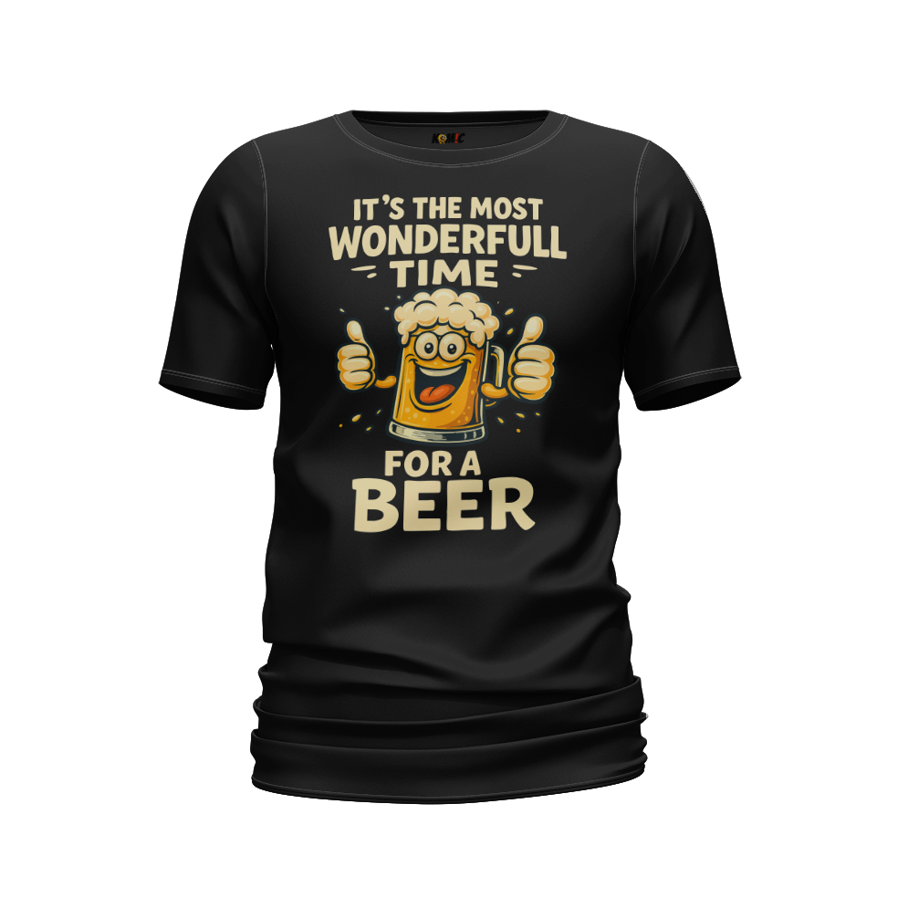 T-Shirt humour - It's the most wonderfull time for a beer | Komic.ca