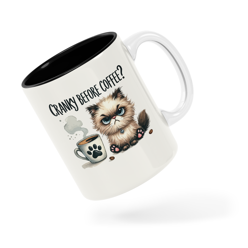 Tasse/mug humoristique - Cranky before coffee | Komic.ca
