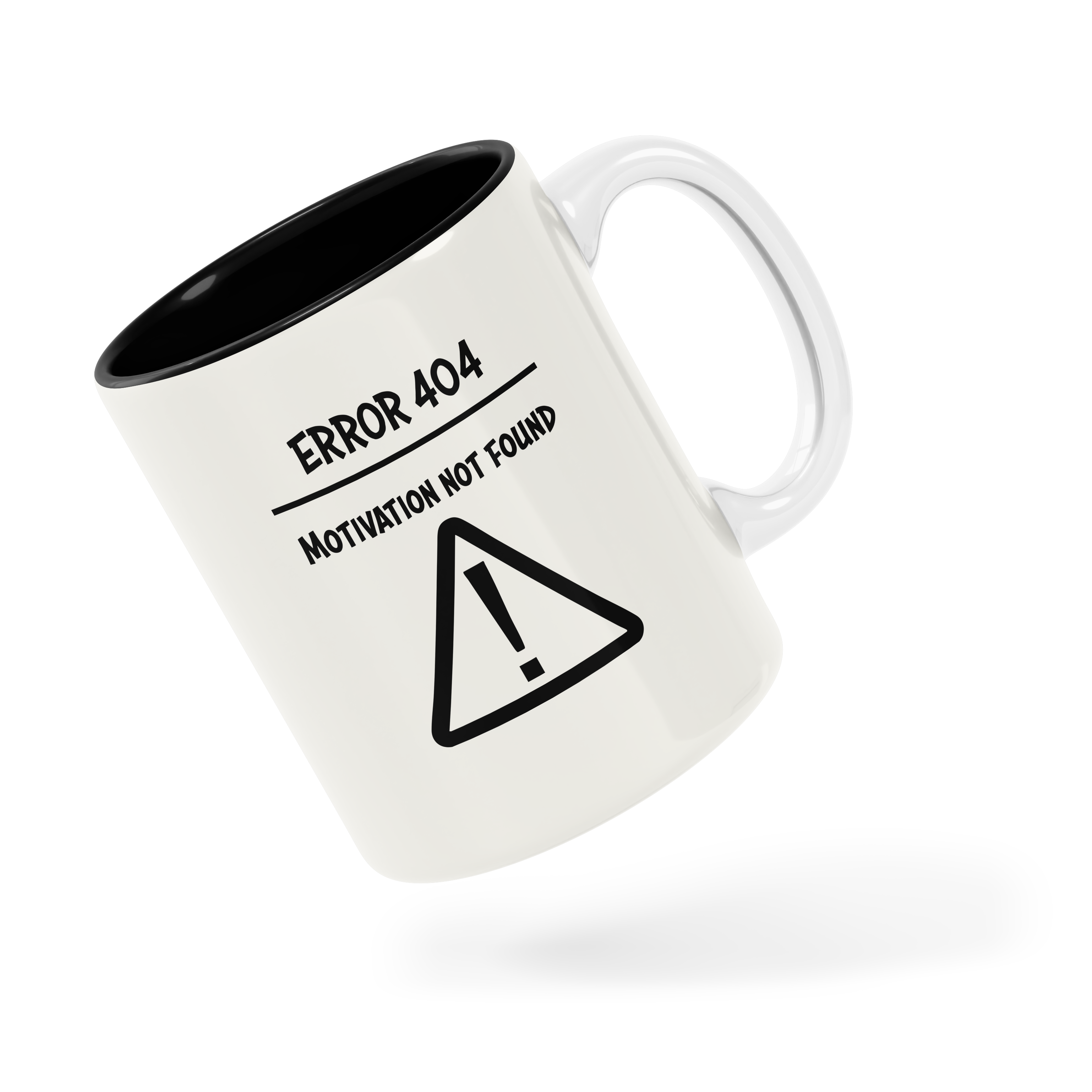 Tasse/mug humoristique - Error 404, Motivation not found | Komic