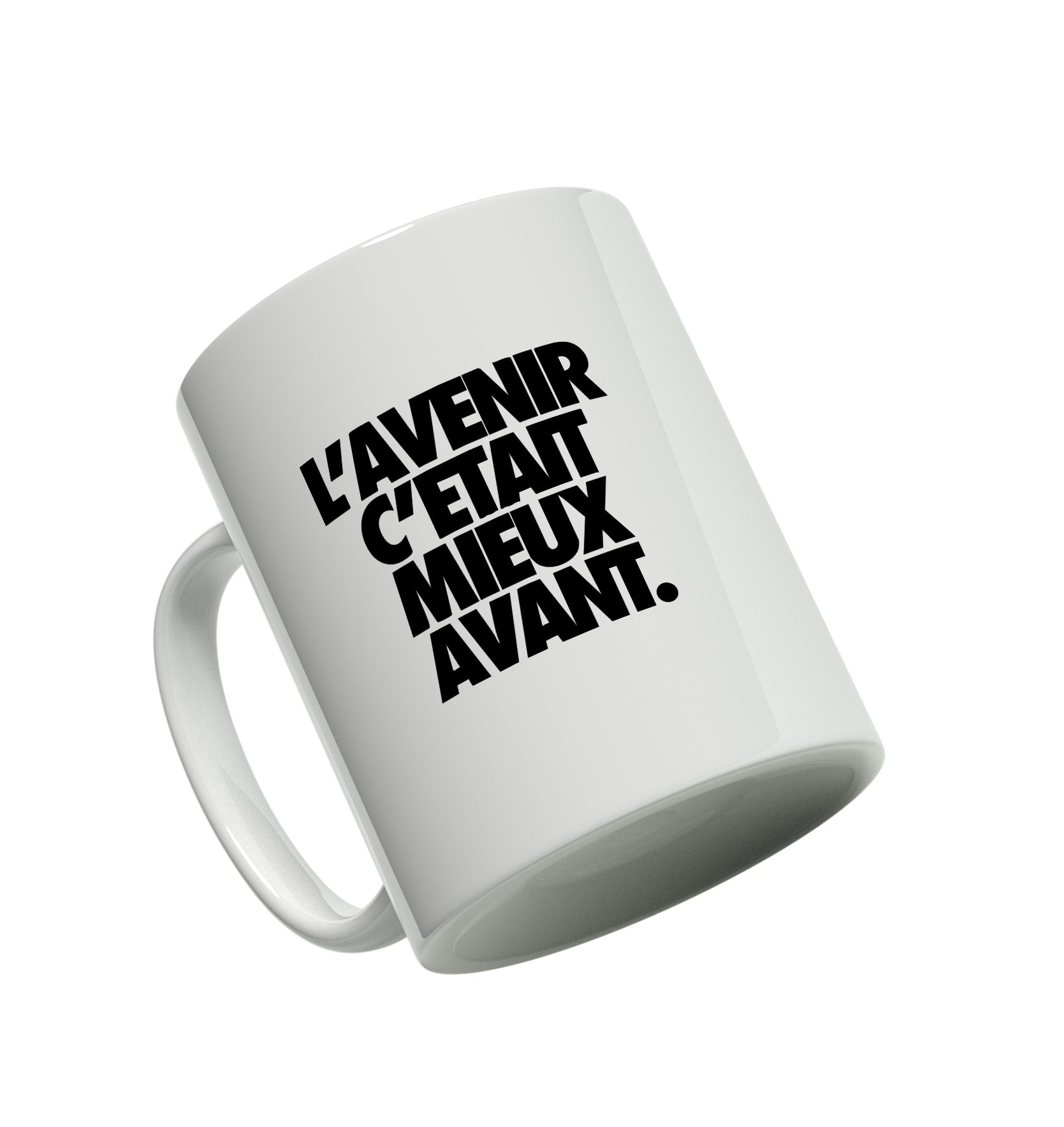 Tasse/mug humoristique - L'avenir c'était mieux avant | Komic