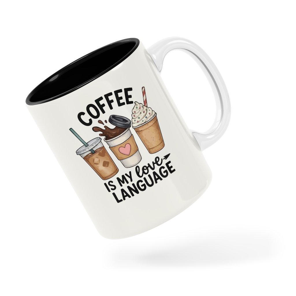 Tasse/mug humoristique - Coffee is my love language | Komic.ca