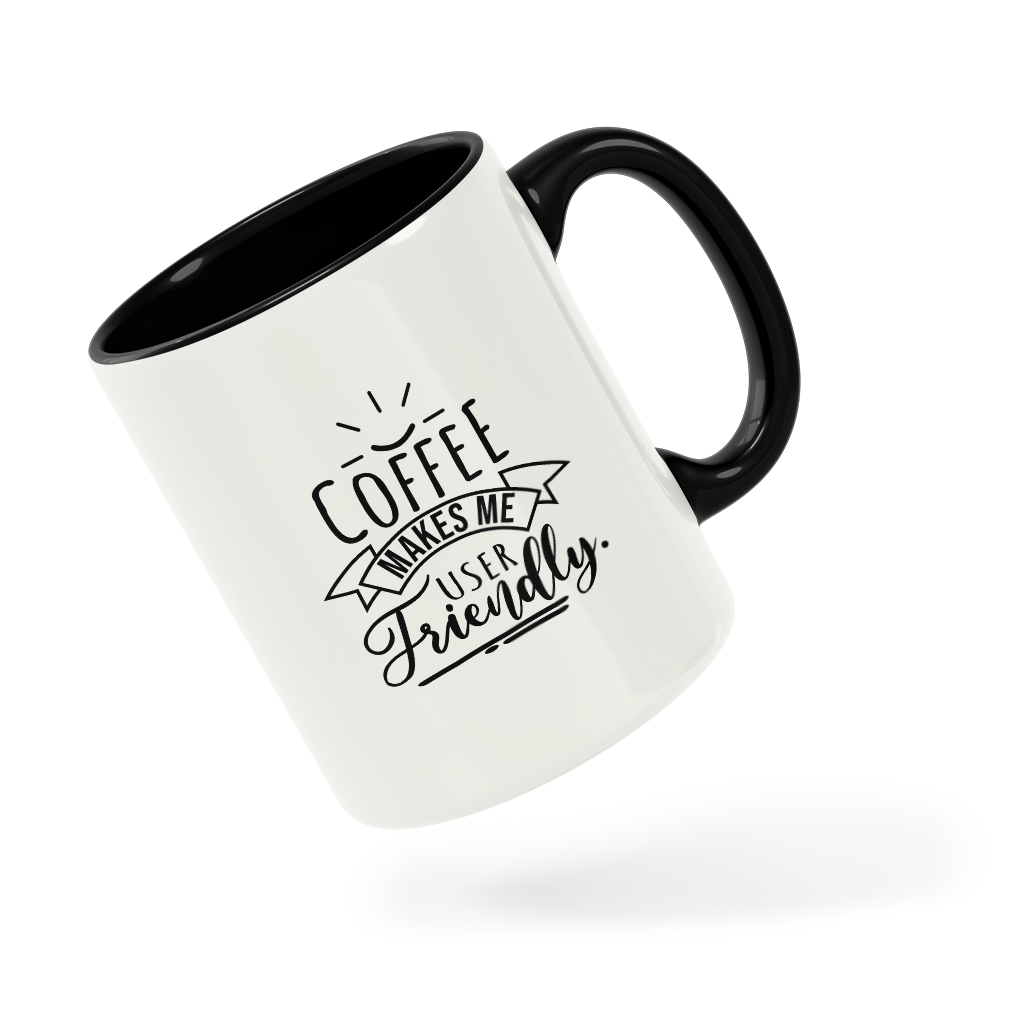 Tasse/Mug Humoristique - Coffee makes me user friendly | Komic.ca