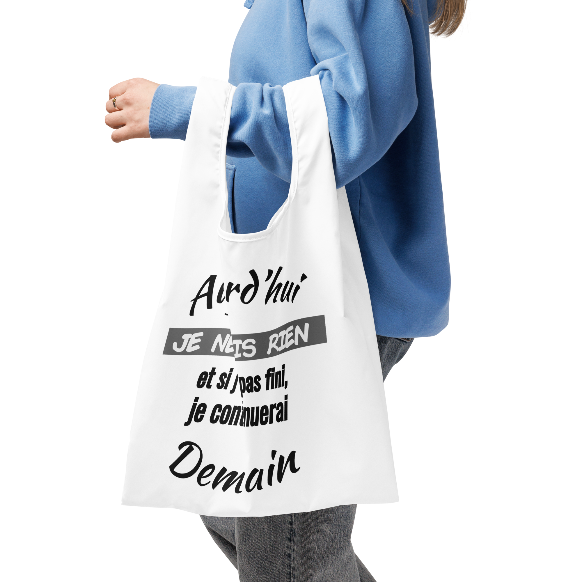 Sac de course humoristique - Aujourd'hui je fait rien... | Komic