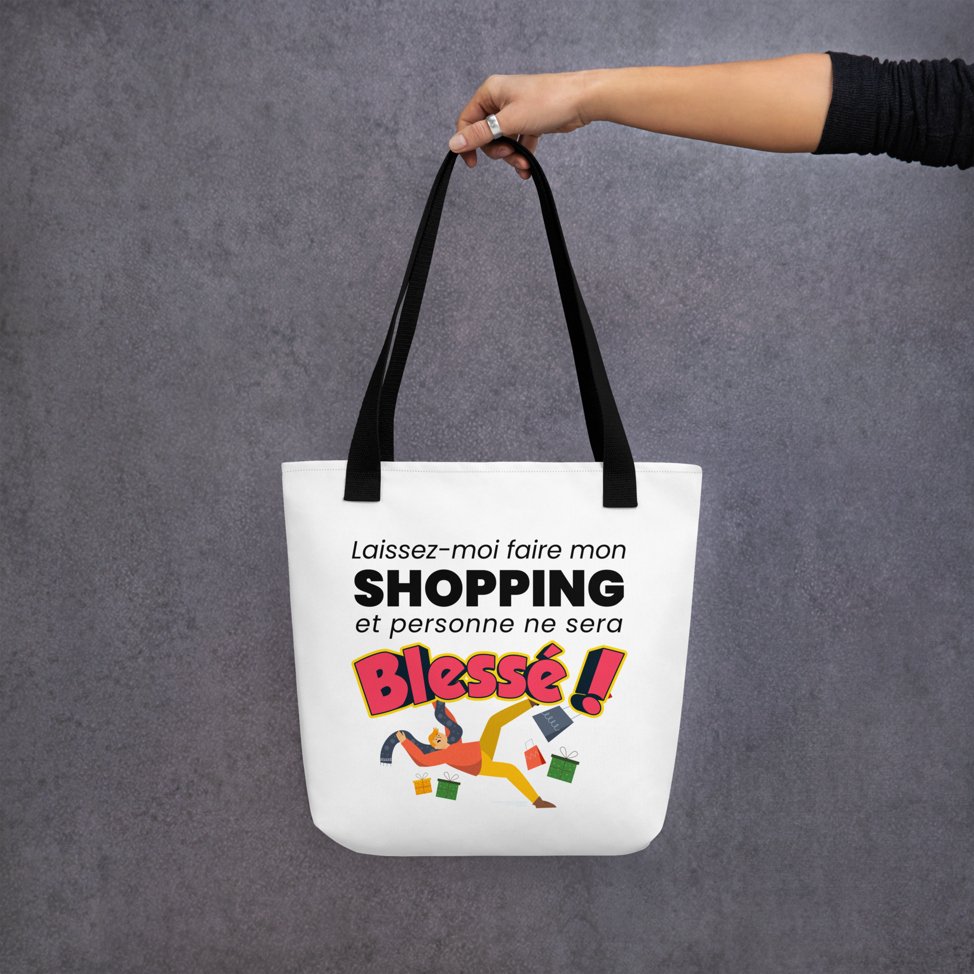Tote bag humoristique - Laissez-moi faire mon shopping | Komic