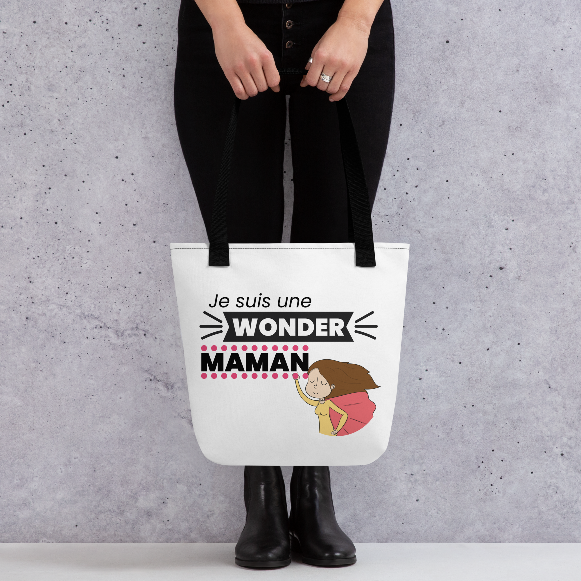Tote bag humoristique - Je suis une Wonder maman | Komic