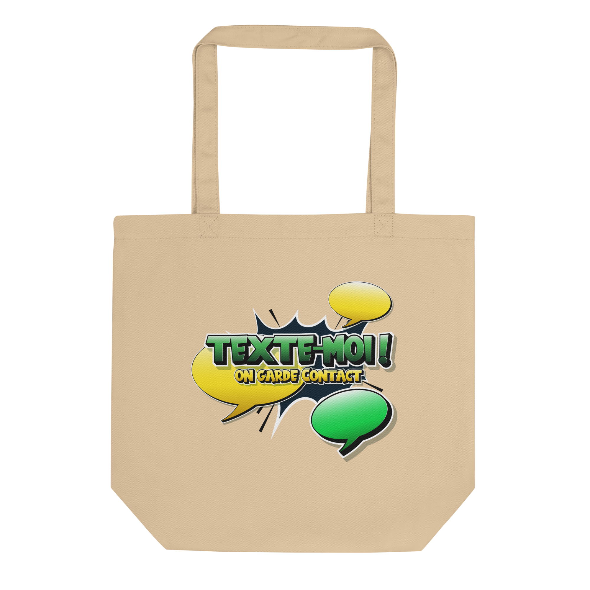 Tote bag bio humoristique - Texte-moi on garde contact | Komic