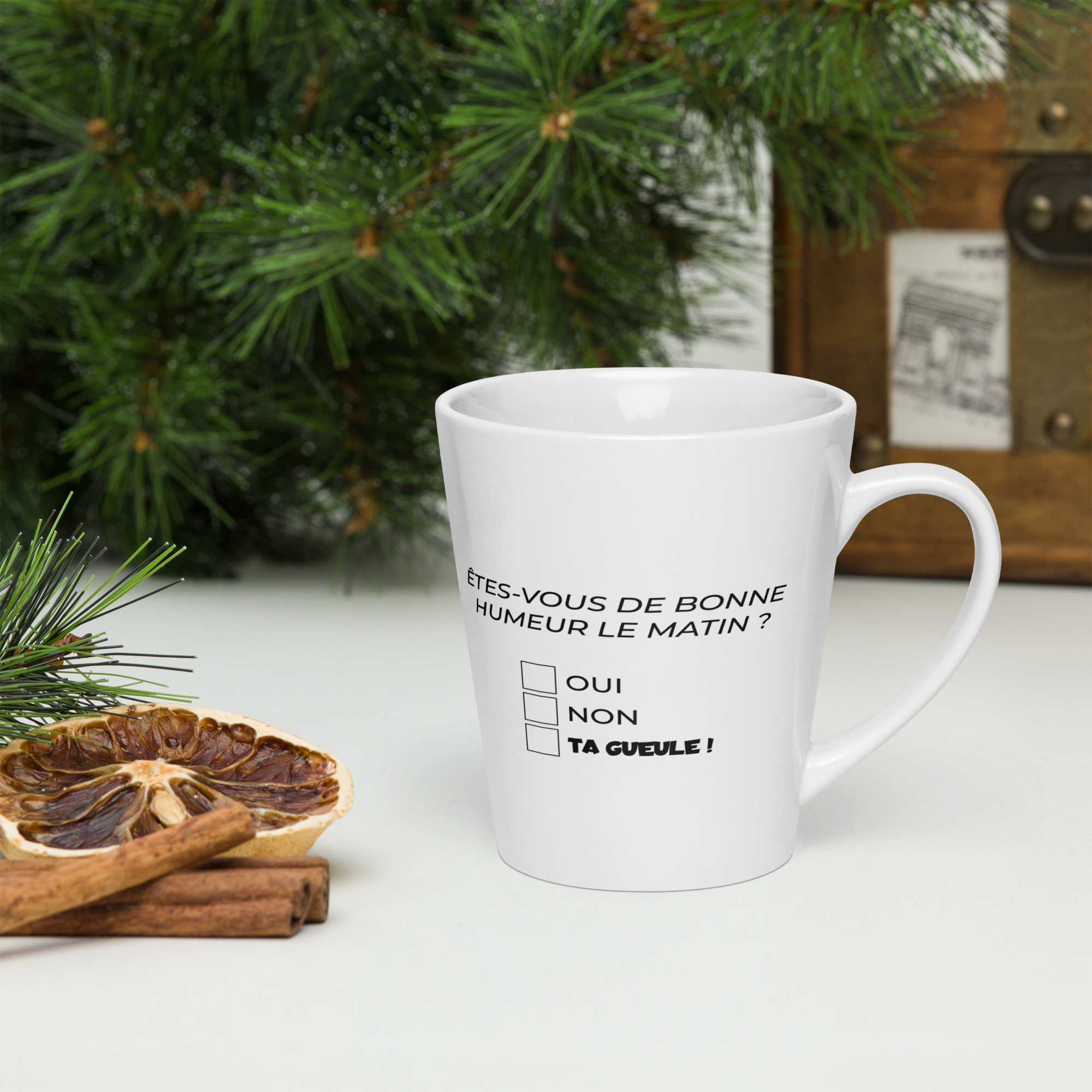 Tasse humour – Êtes-vous de bonne humeur le matin ?