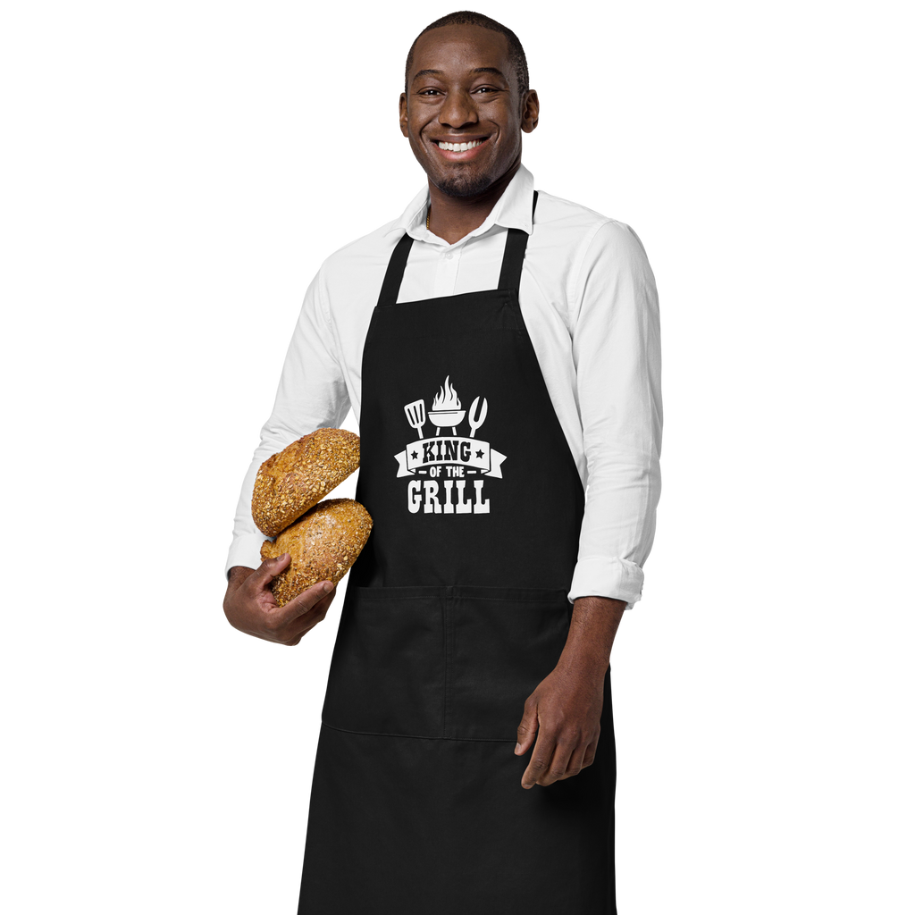 Tablier coton hunoristique - King of the grill | Komic.ca