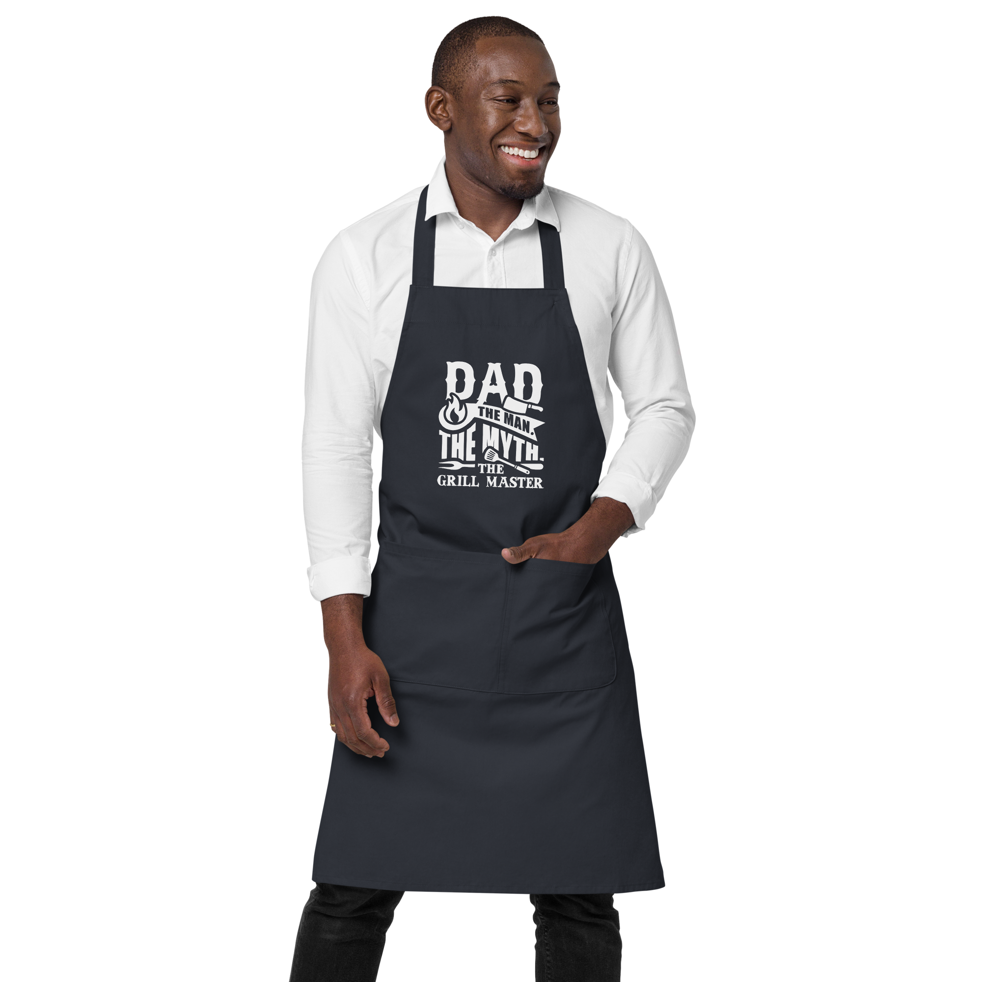 Tablier humoristique - Dad the man, the myth, the grill master | Komic.ca