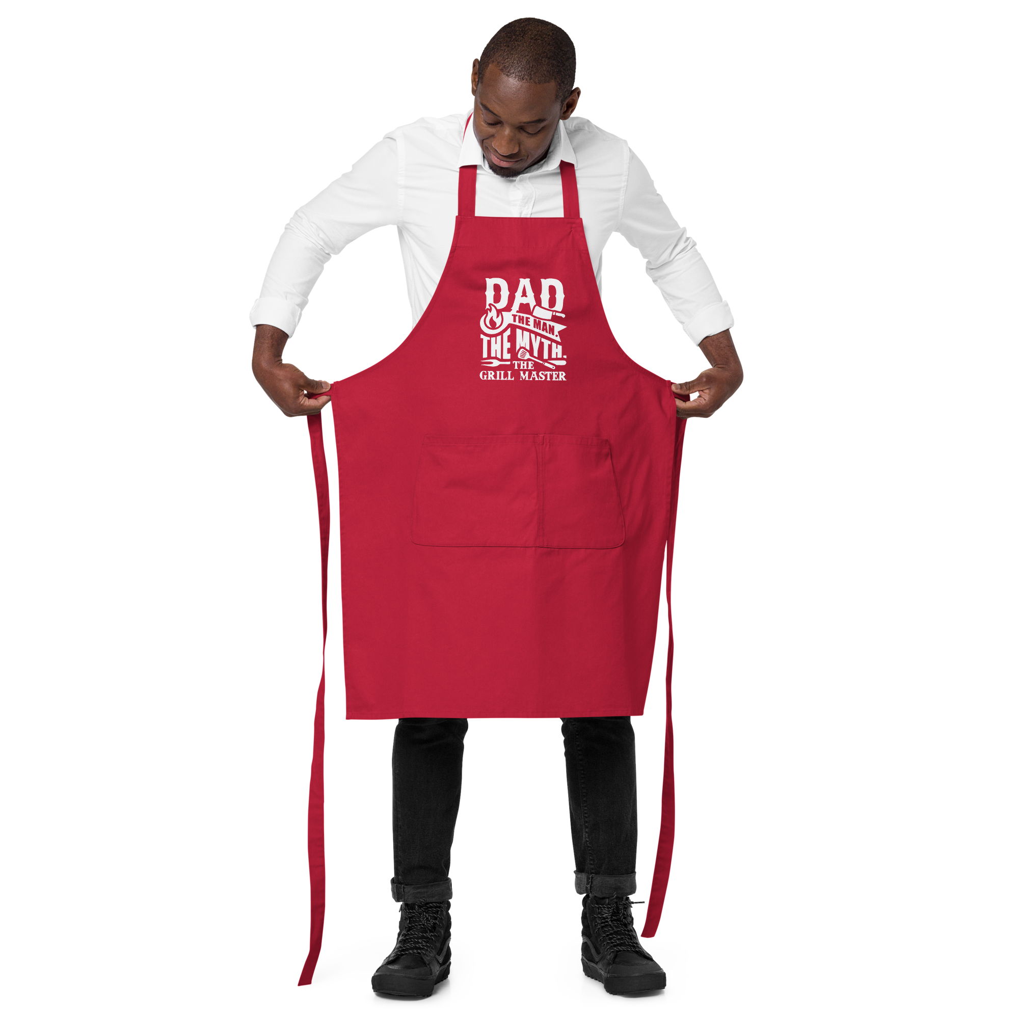 Tablier humoristique - Dad the man, the myth, the grill master | Komic.ca