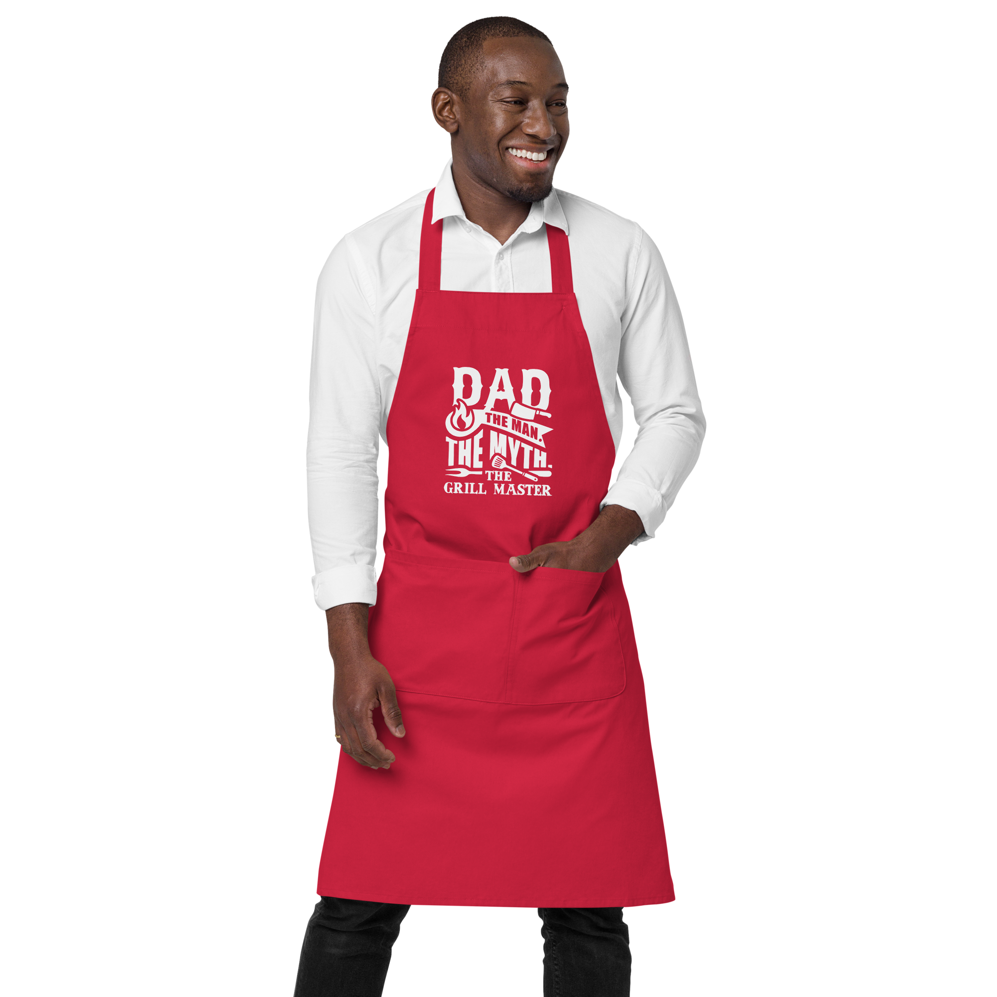 Tablier humoristique - Dad the man, the myth, the grill master | Komic.ca