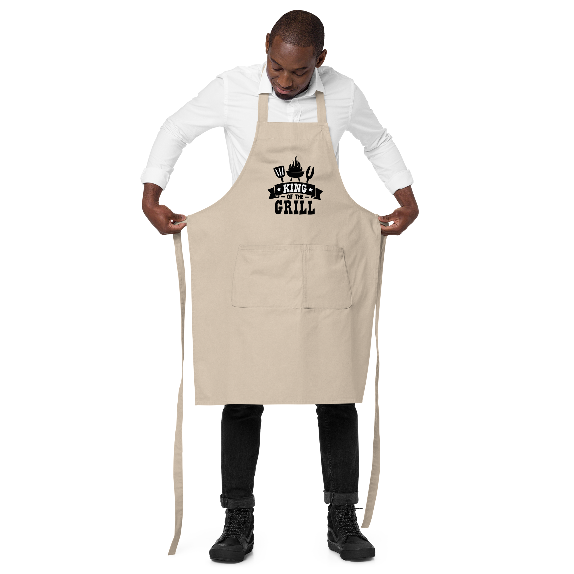 Tablier coton humoristique - King of the grill | Komic