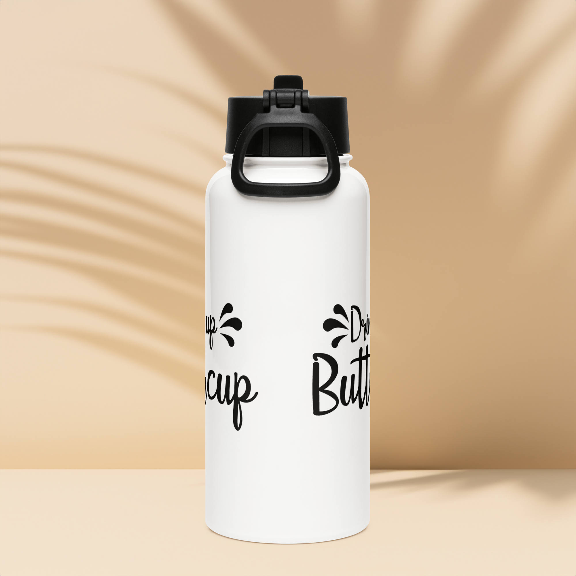 Bouteille d'eau humoristique - Drink up buttercup | Komic.ca