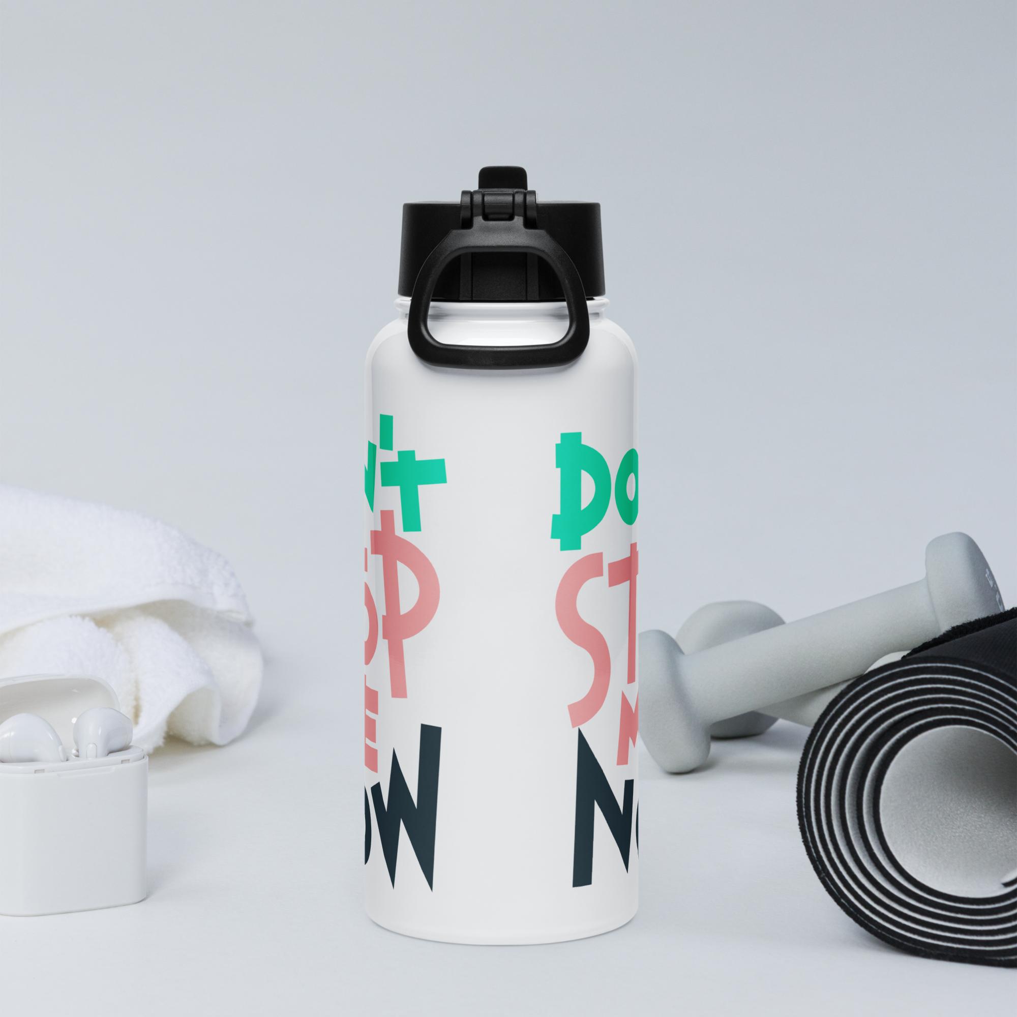 Bouteille d'eau humoristique - Don't stop me now | Komic.ca