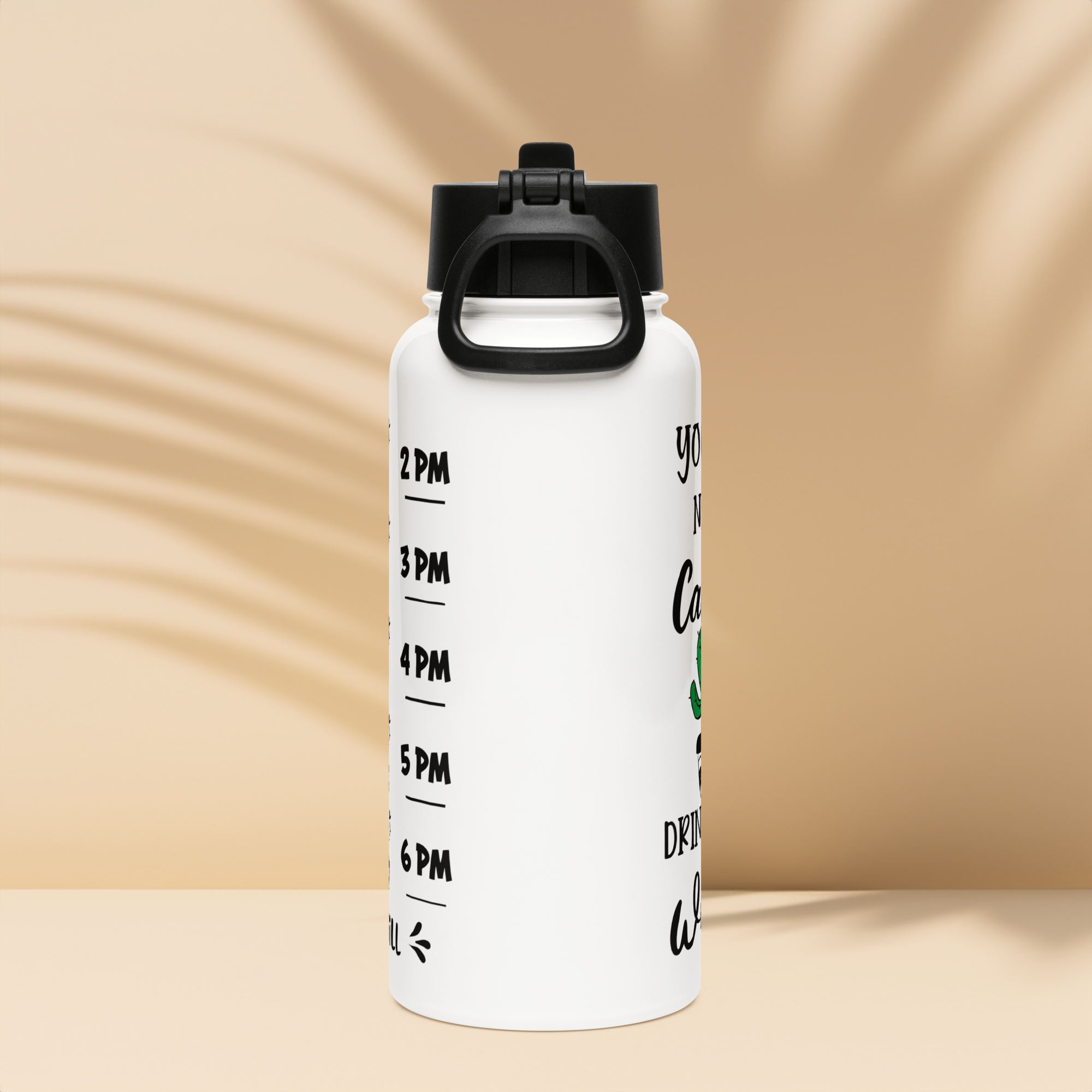 Bouteille d'eau humoristique - You are not a cactus, drink more water| Komic.ca