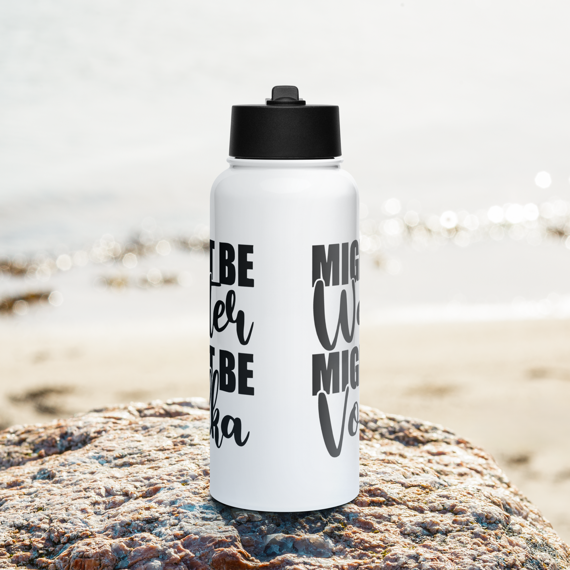 Bouteille d'eau humoristique - Might be water, might be vodka | Komic.ca