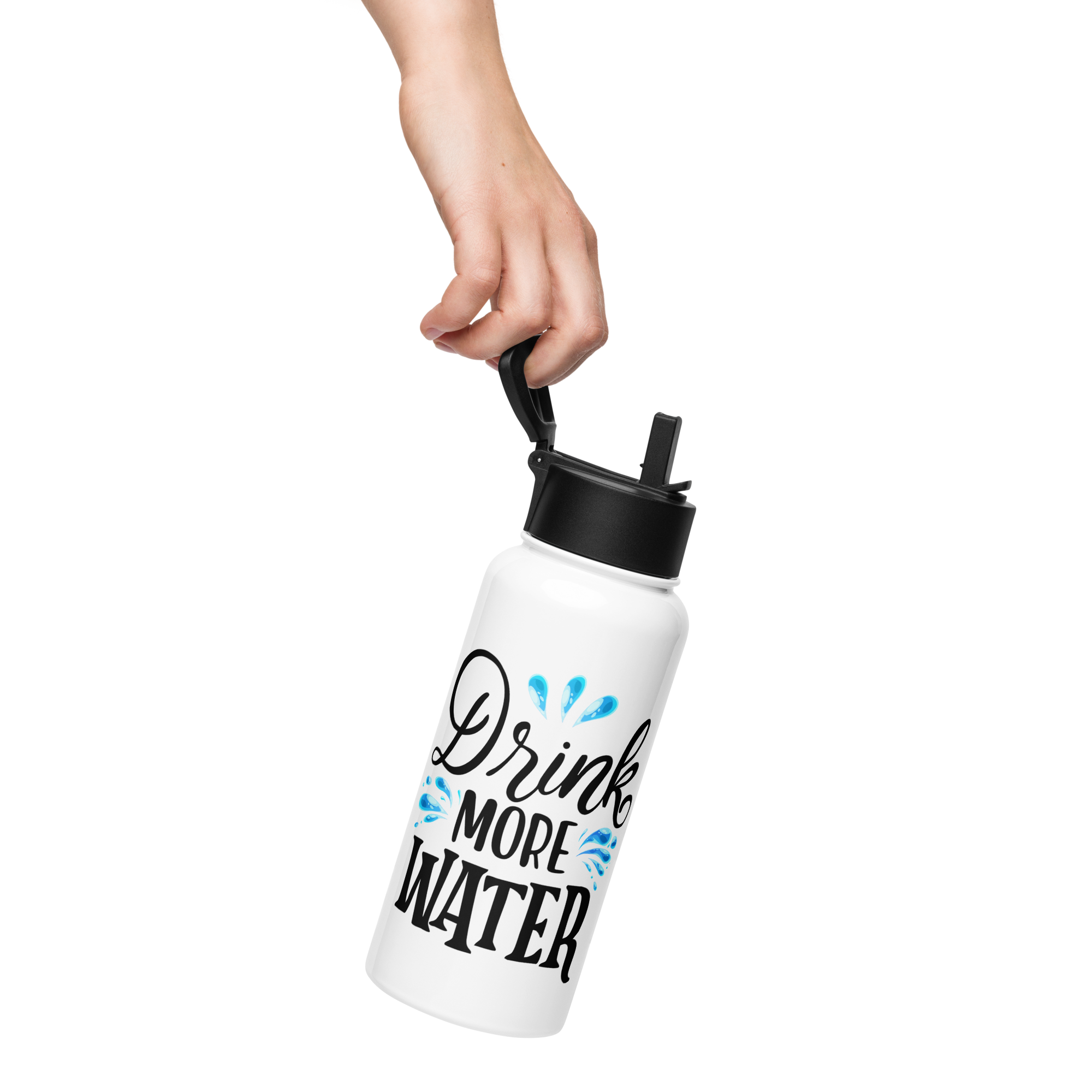Bouteille d'eau humoristique - Drink more water | Komic.ca