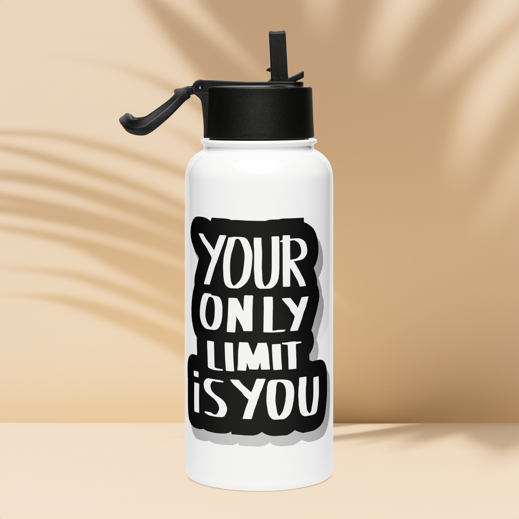 Bouteille d'eau humoristique - Your only limit is you | Komic.ca