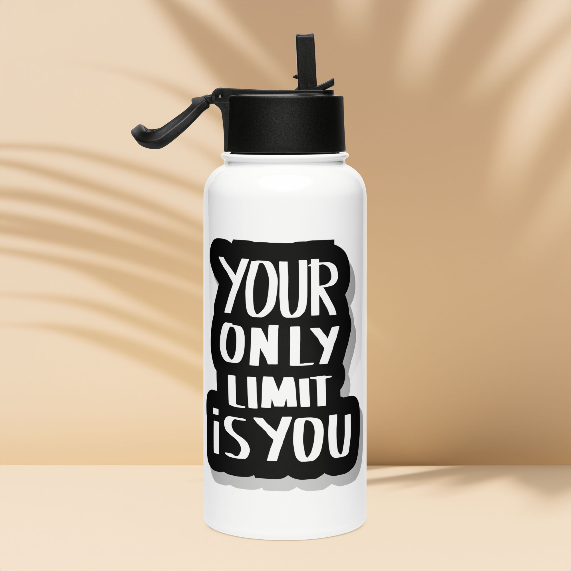 Bouteille d'eau humoristique - Your only limit is you | Komic.ca