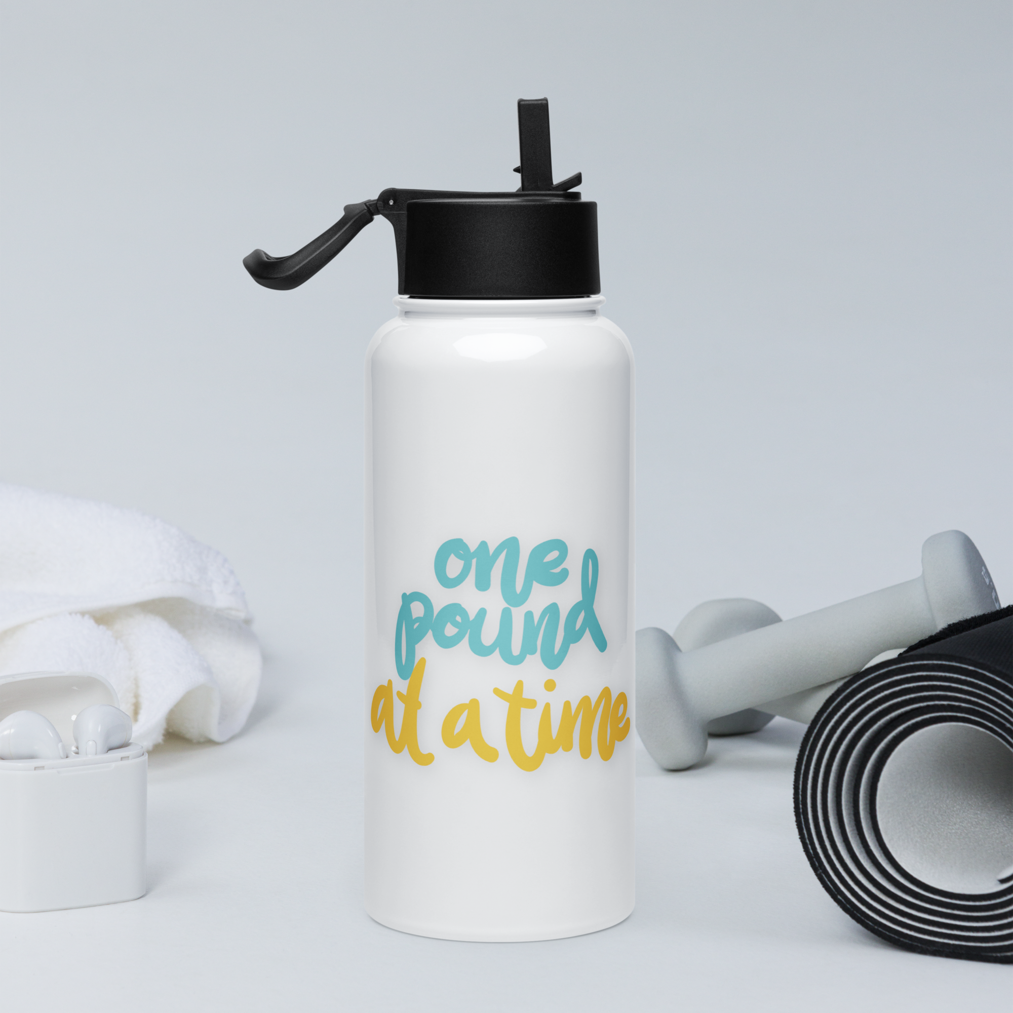 Bouteille d'eau humoristique - One pound at a time | Komic.ca