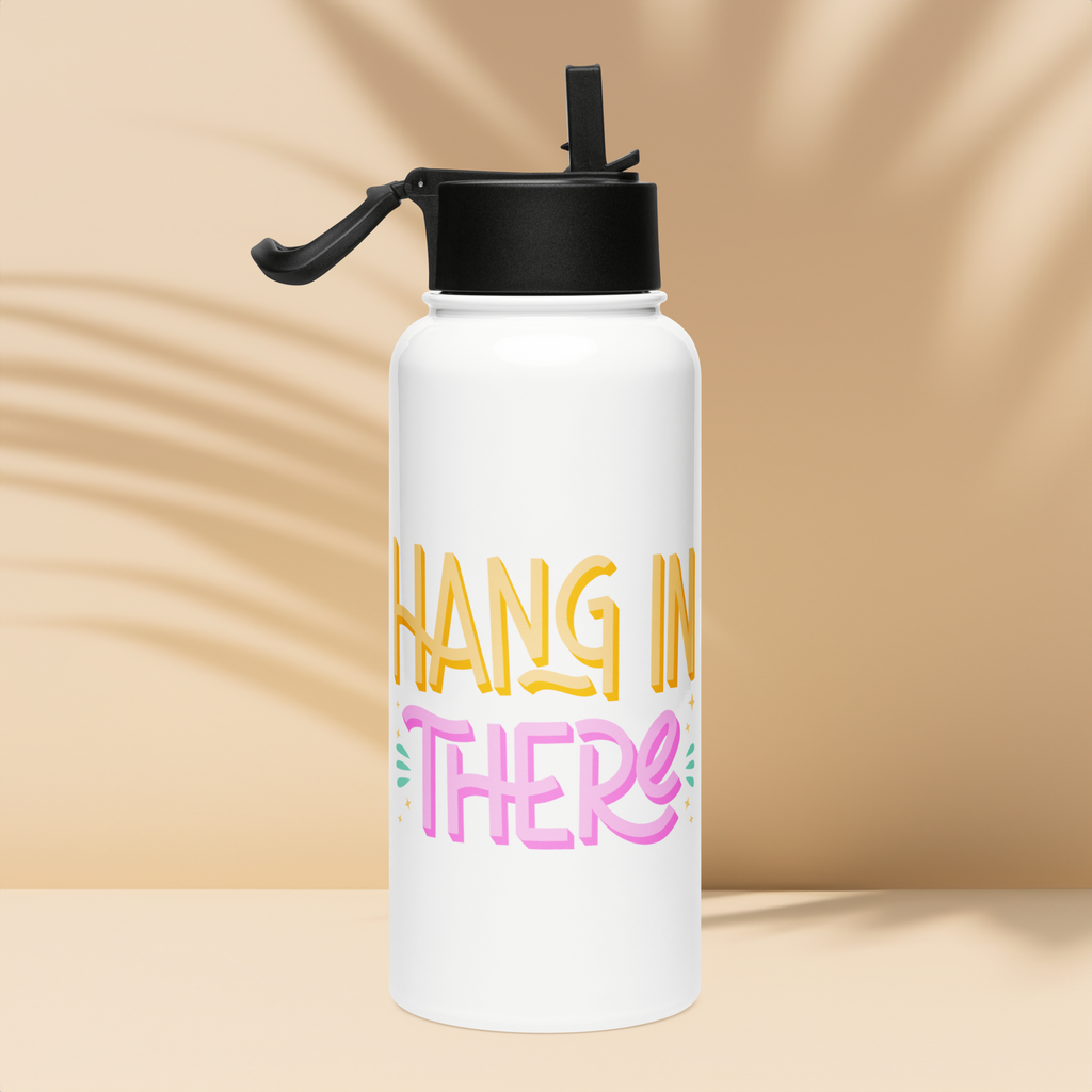 Bouteille d'eau humoristique - Hang in there | Komic.ca