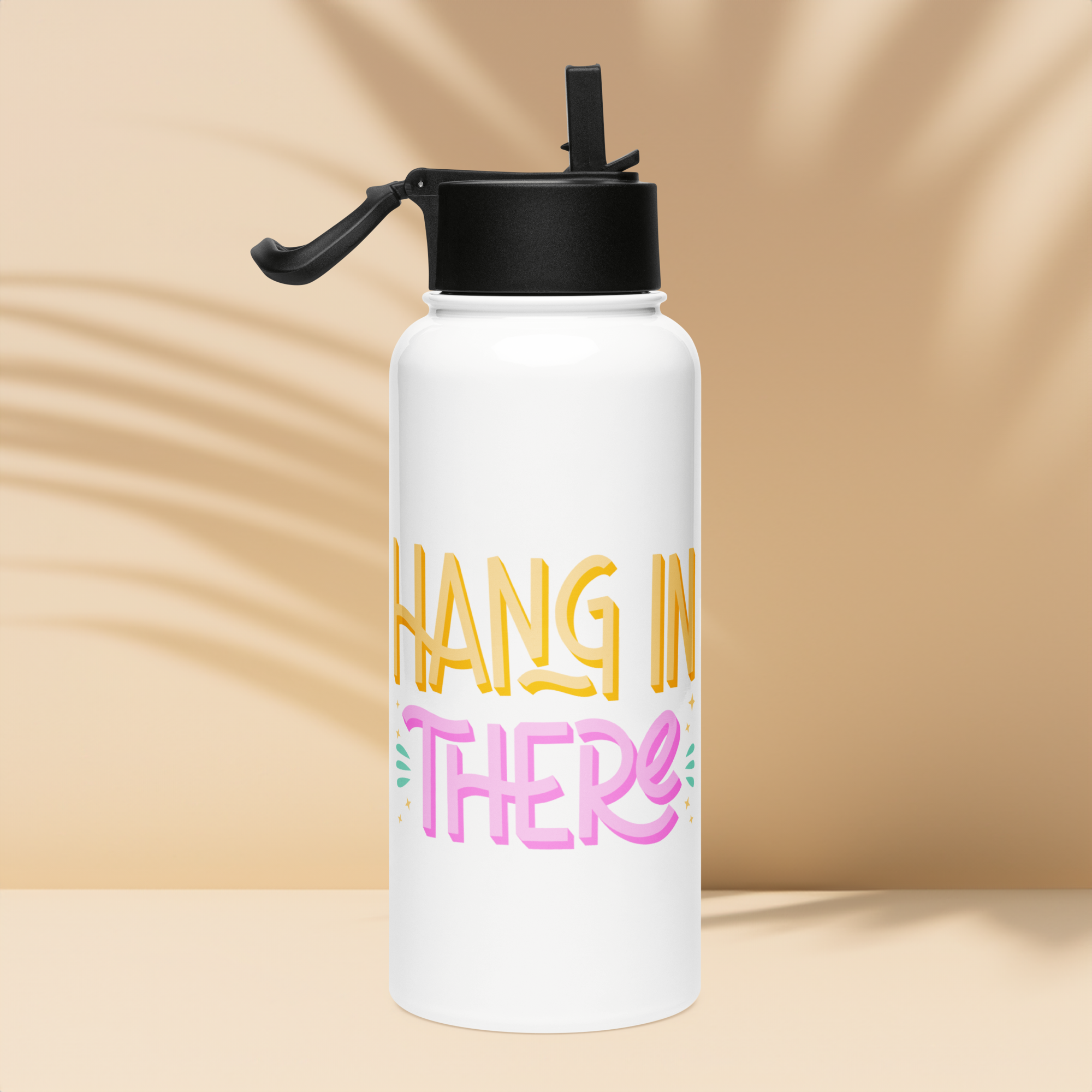 Bouteille d'eau humoristique - Hang in there | Komic.ca