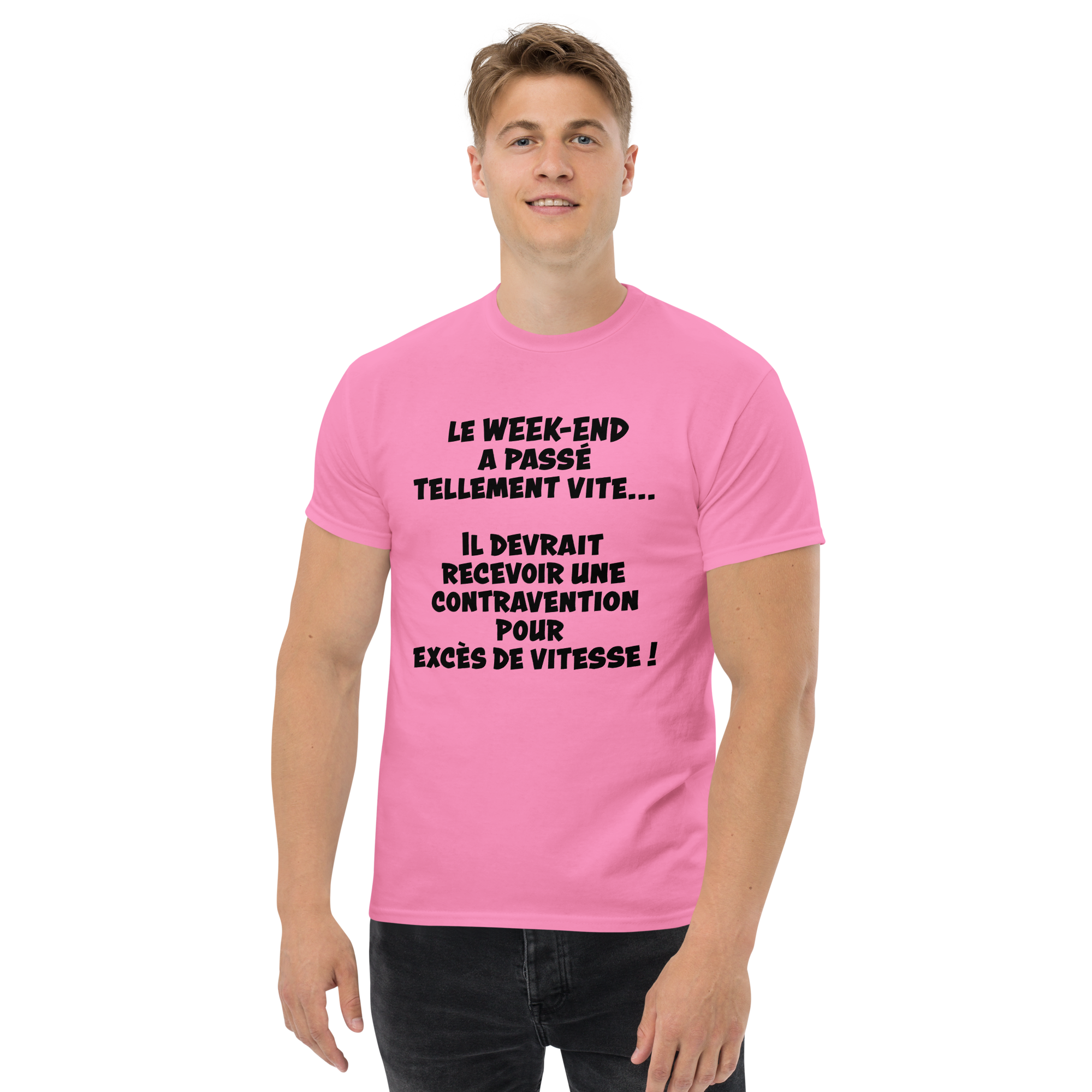 T-Shirt unisexe humoristique - Le week-end a passé tellement vite | Komic