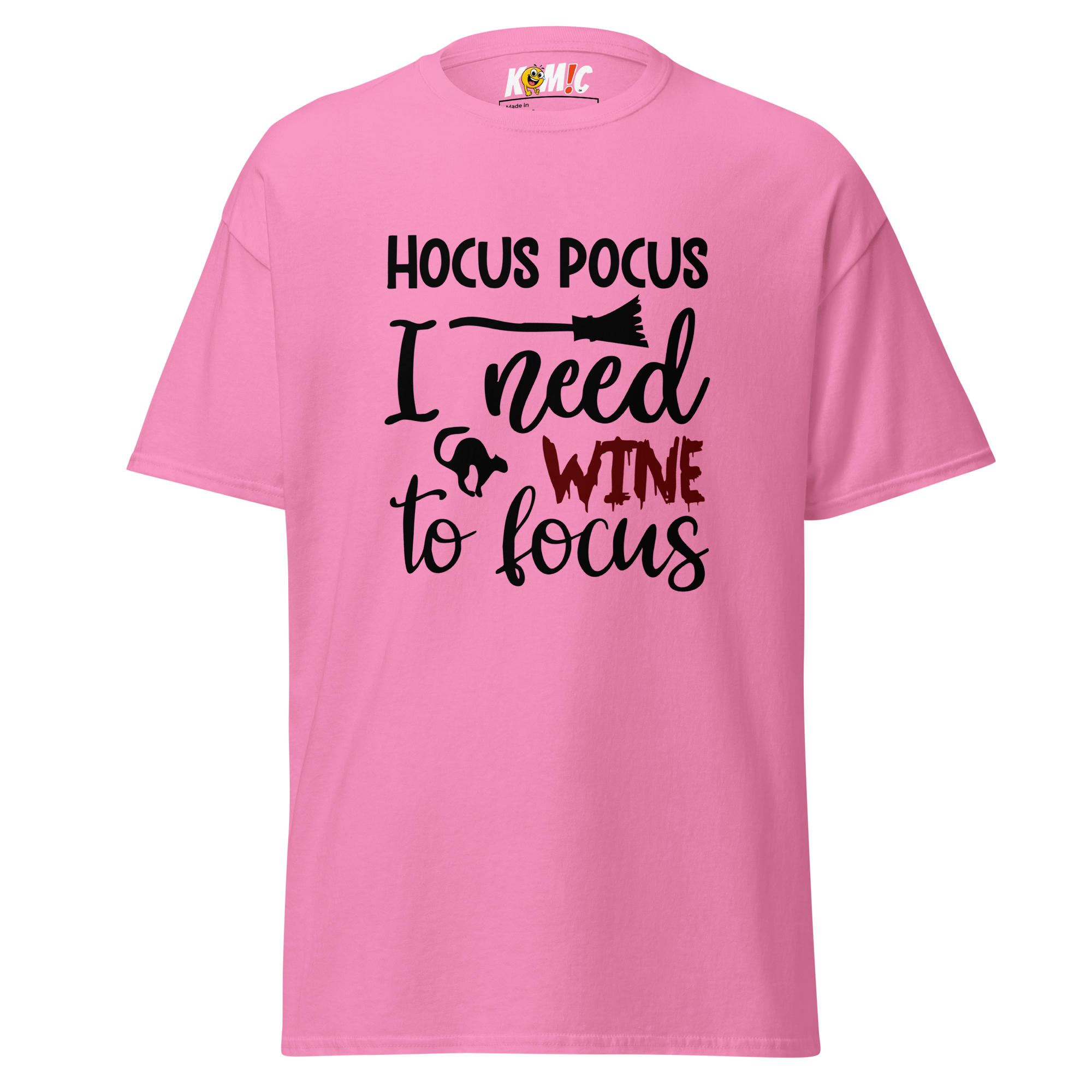 T-Shirt humoristique - Hocus pocus i need wine to focus | Komic.ca