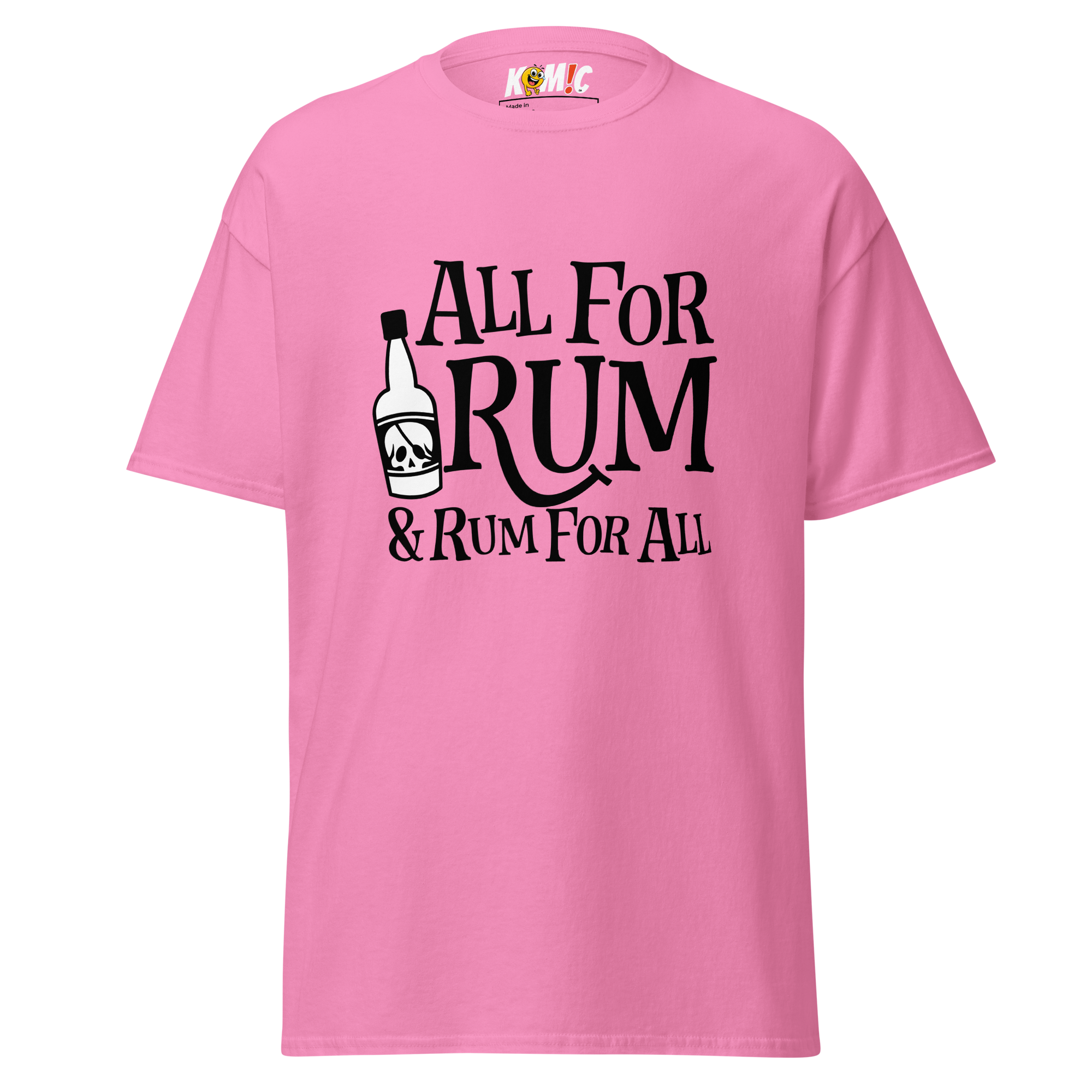 T-Shirt humoristique - All for rum & rum for all | Komic.ca