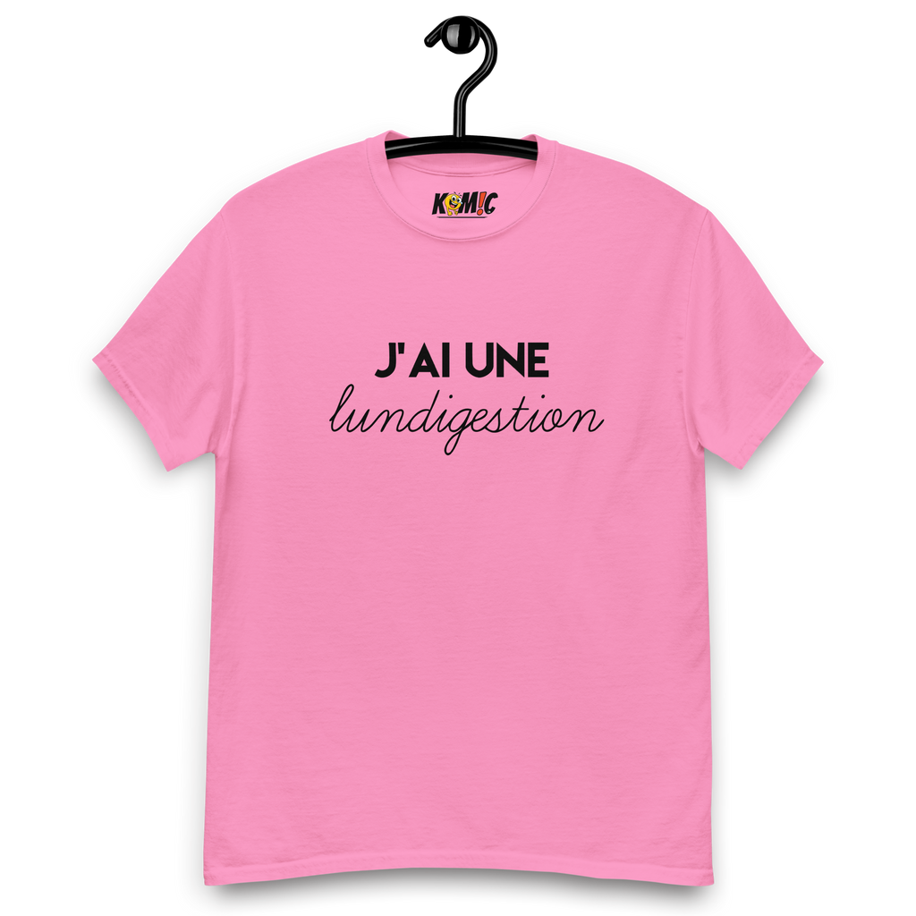 T-Shirt humoristique - J'ai une lundigestion | Komic.ca